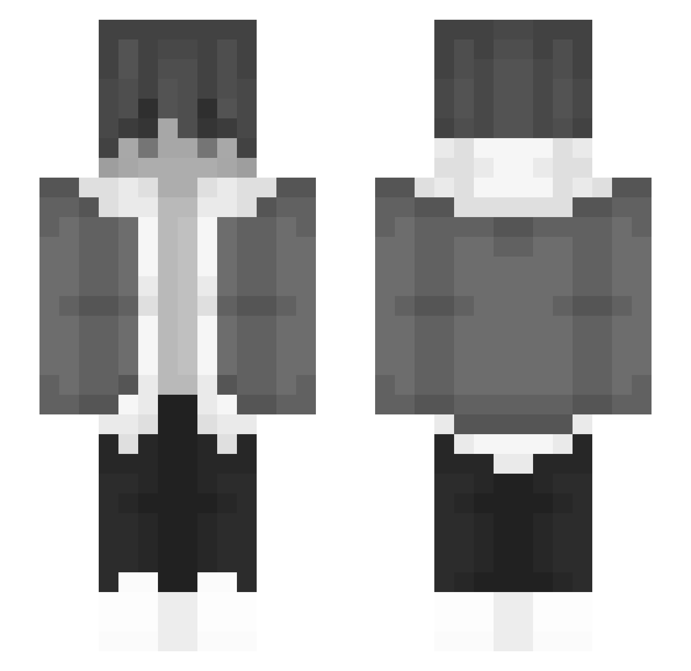 zlzm0318 Minecraft skin, front and back view