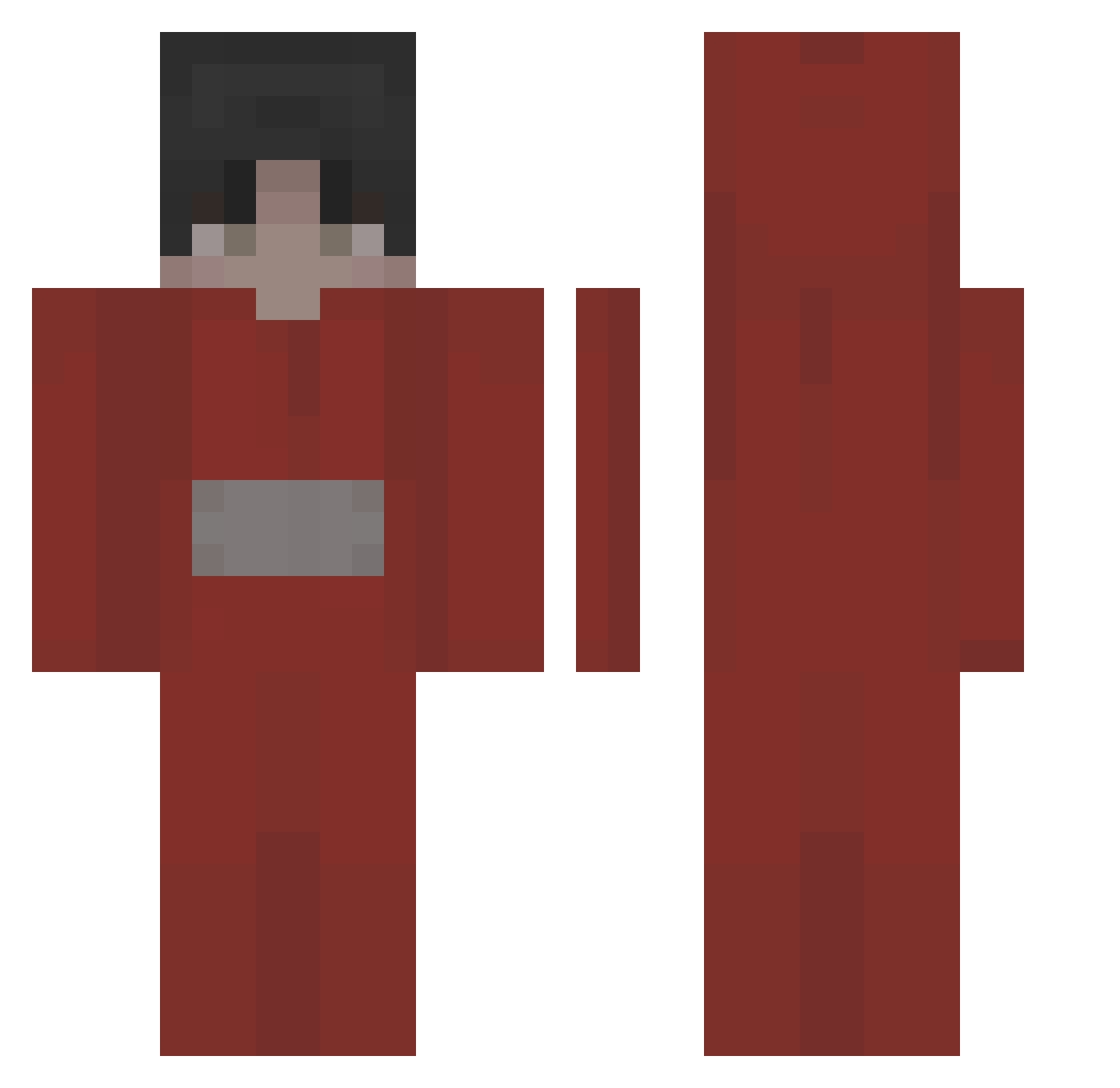 _xsfg_ Minecraft skin, front and back view