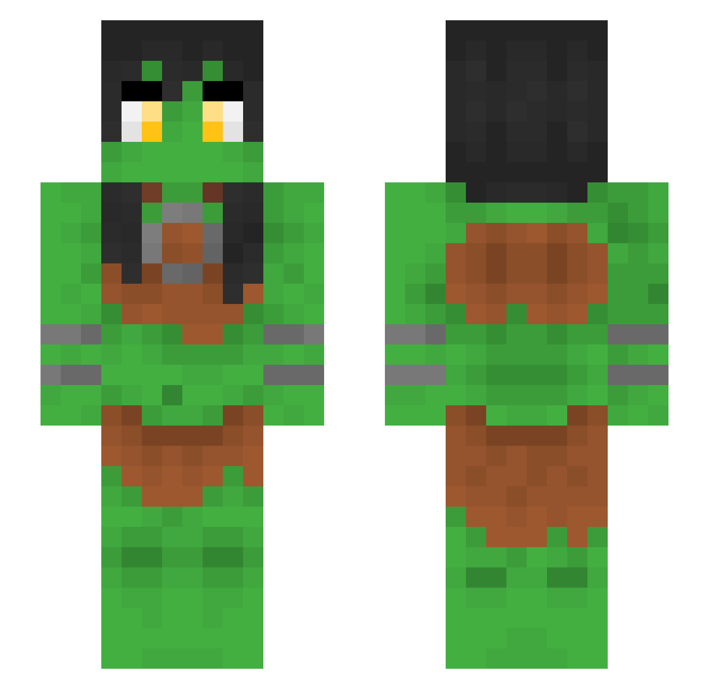 KhmerQueer Minecraft skin, front and back view
