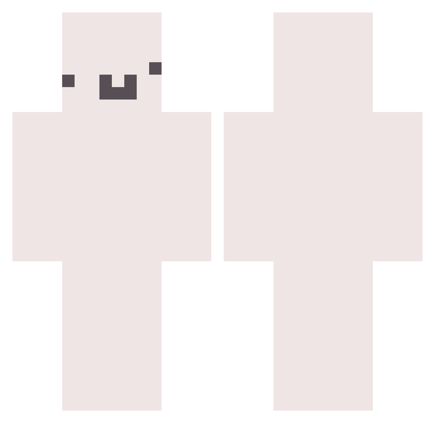 dbgmlwo00 Minecraft skin, front and back view