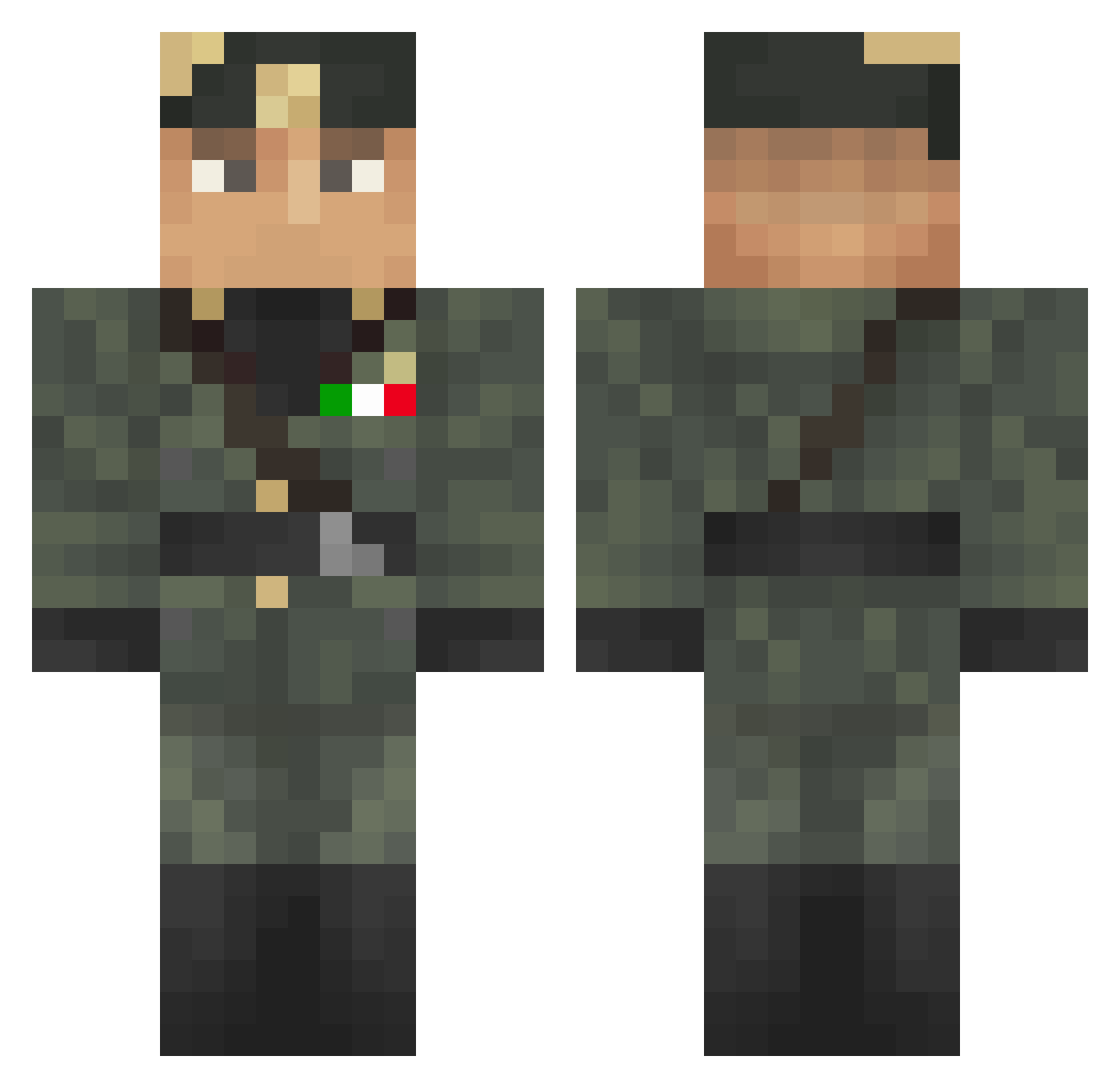 jurcek73 Minecraft skin, front and back view