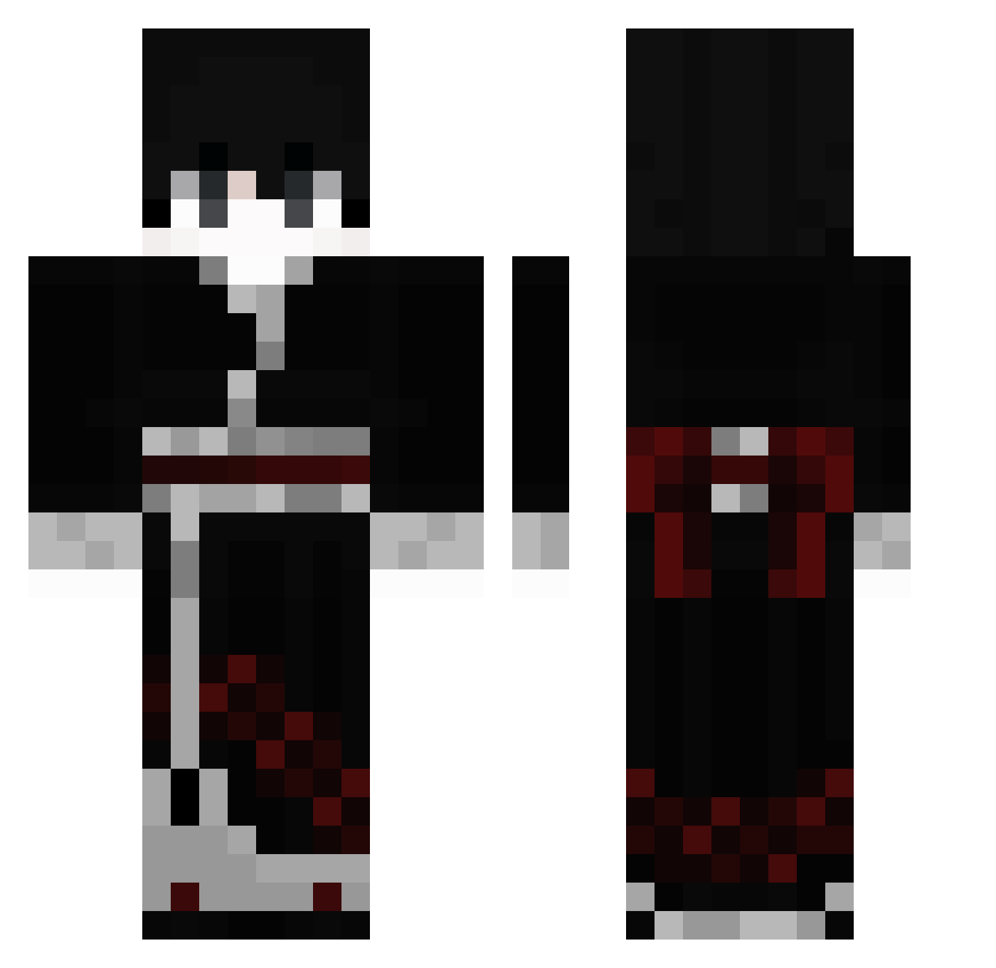 NINJA_234 Minecraft skin, front and back view