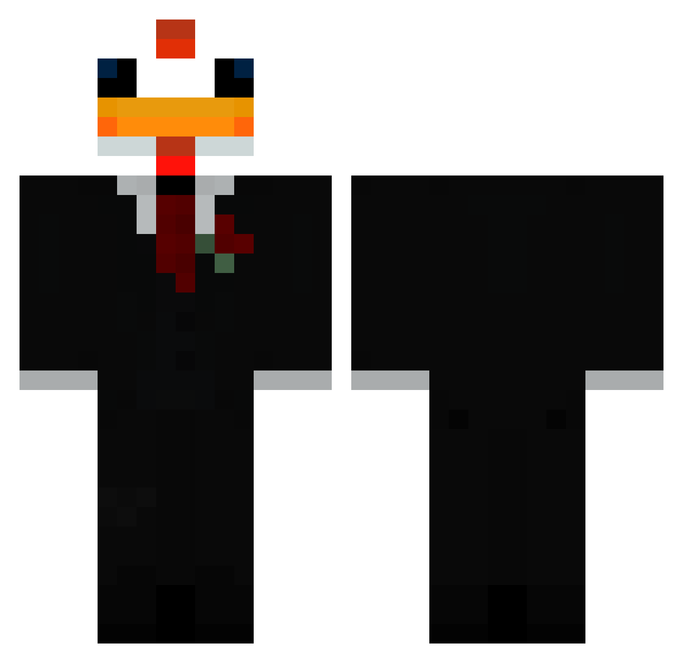 Jaymz_037 Minecraft skin, front and back view