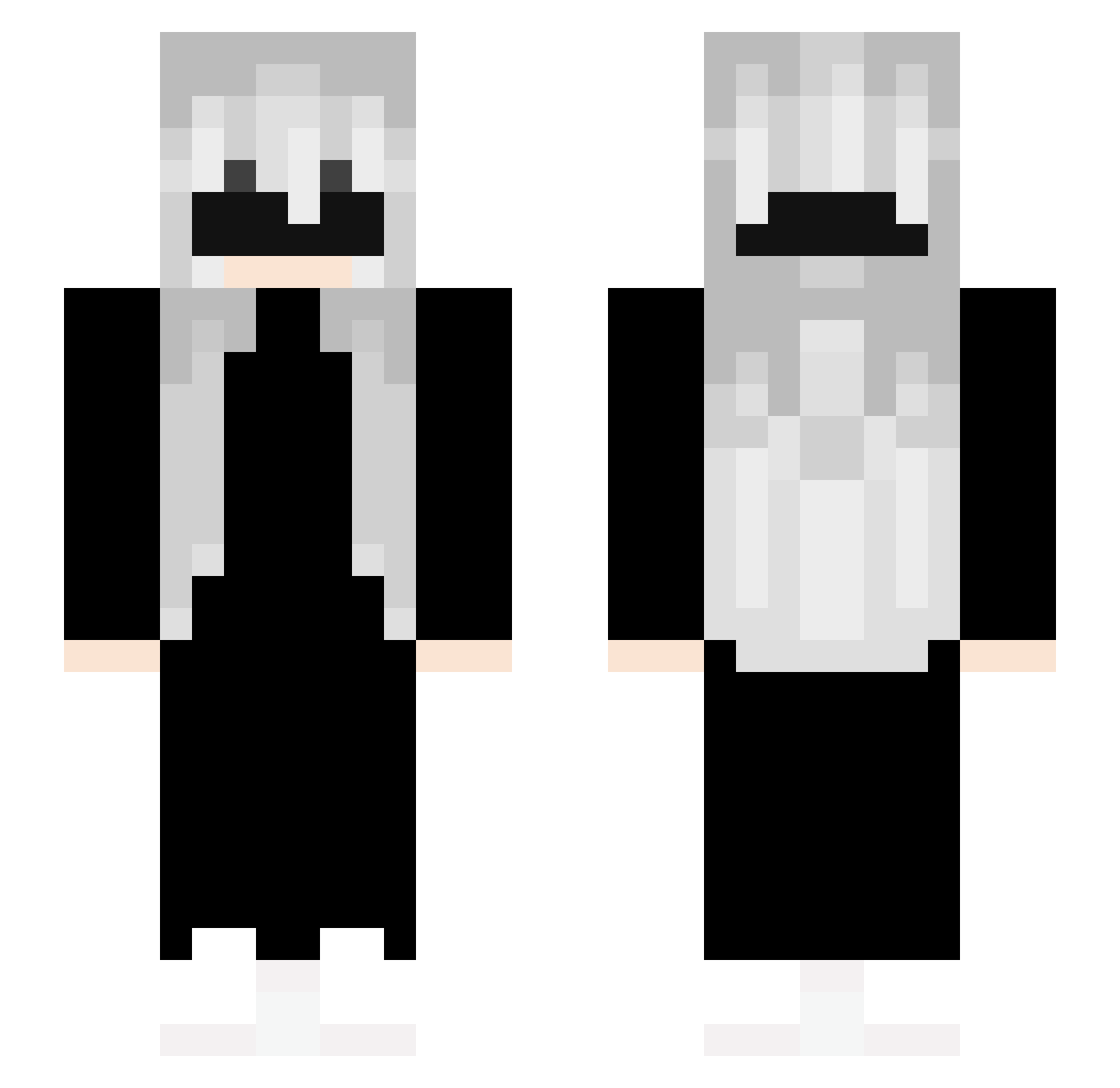CblP0K Minecraft skin, front and back view
