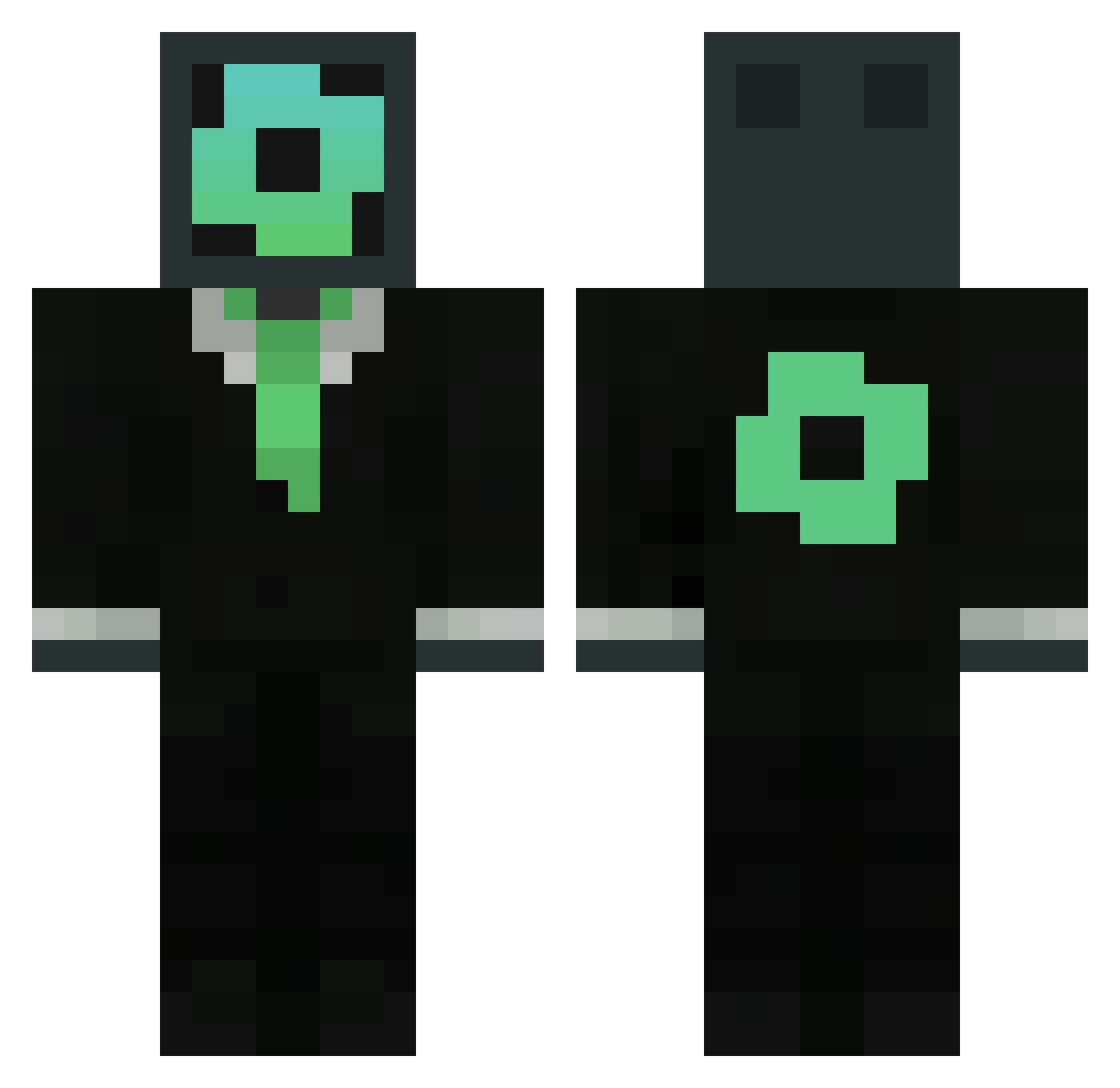 Bato287 Minecraft skin, front and back view