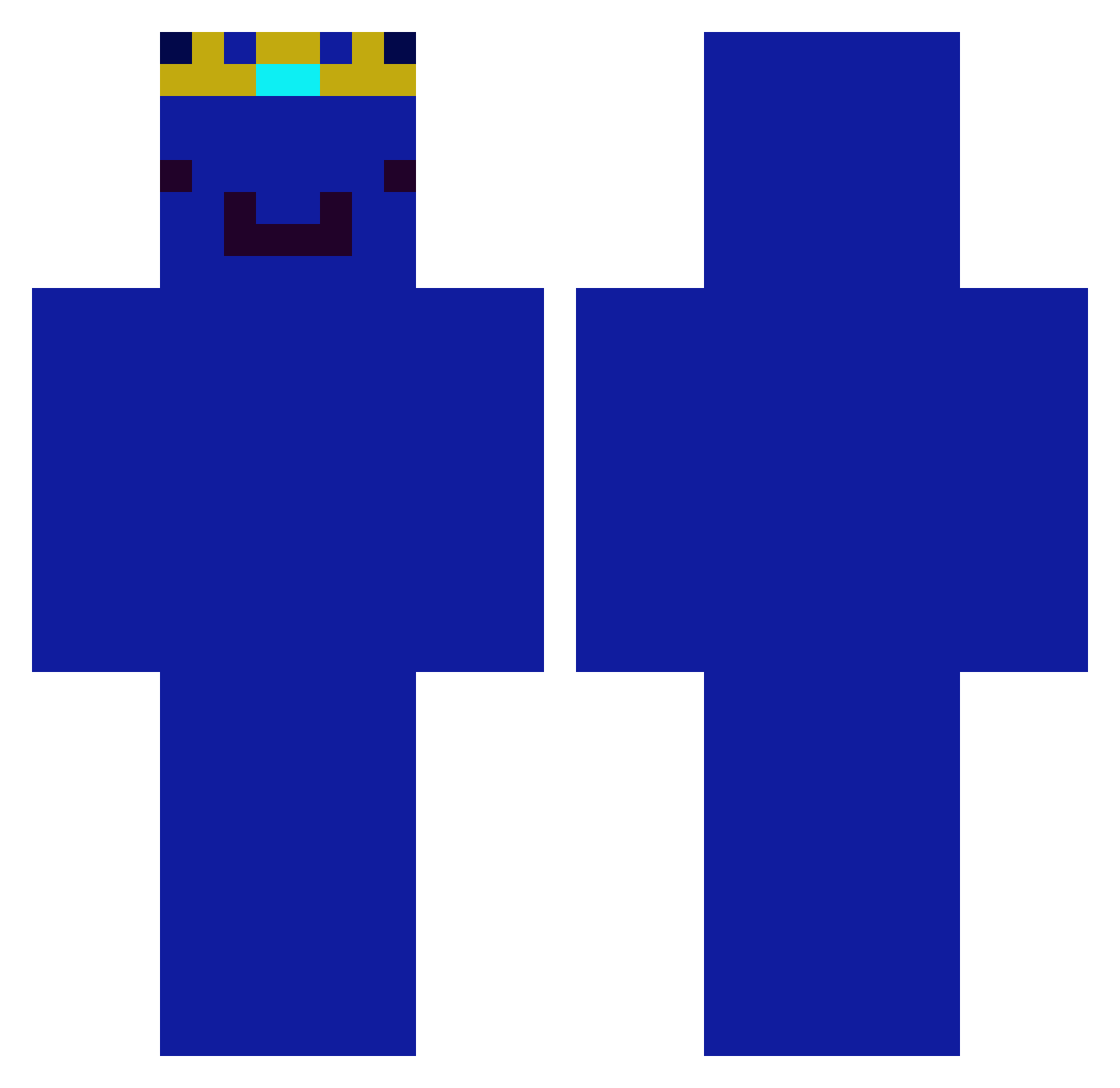 Sukuino Minecraft skin, front and back view