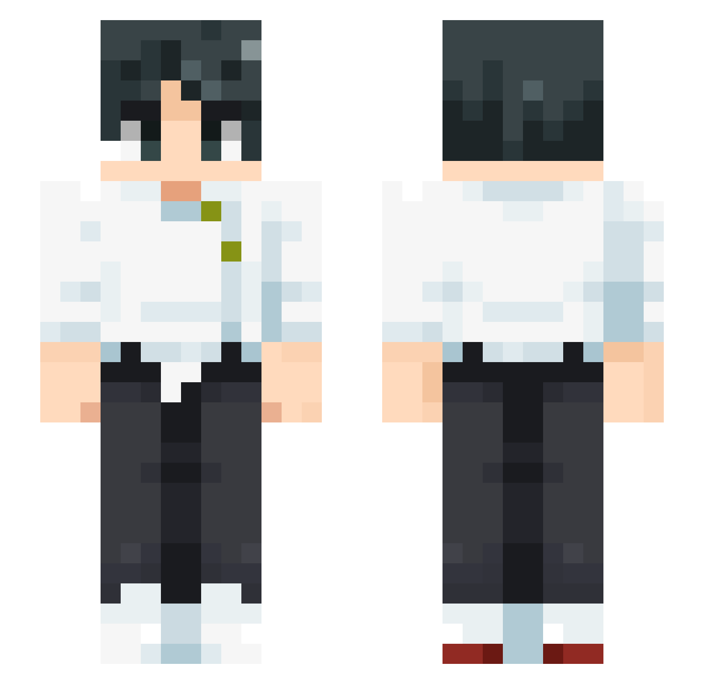 Swirft1 Minecraft skin, front and back view
