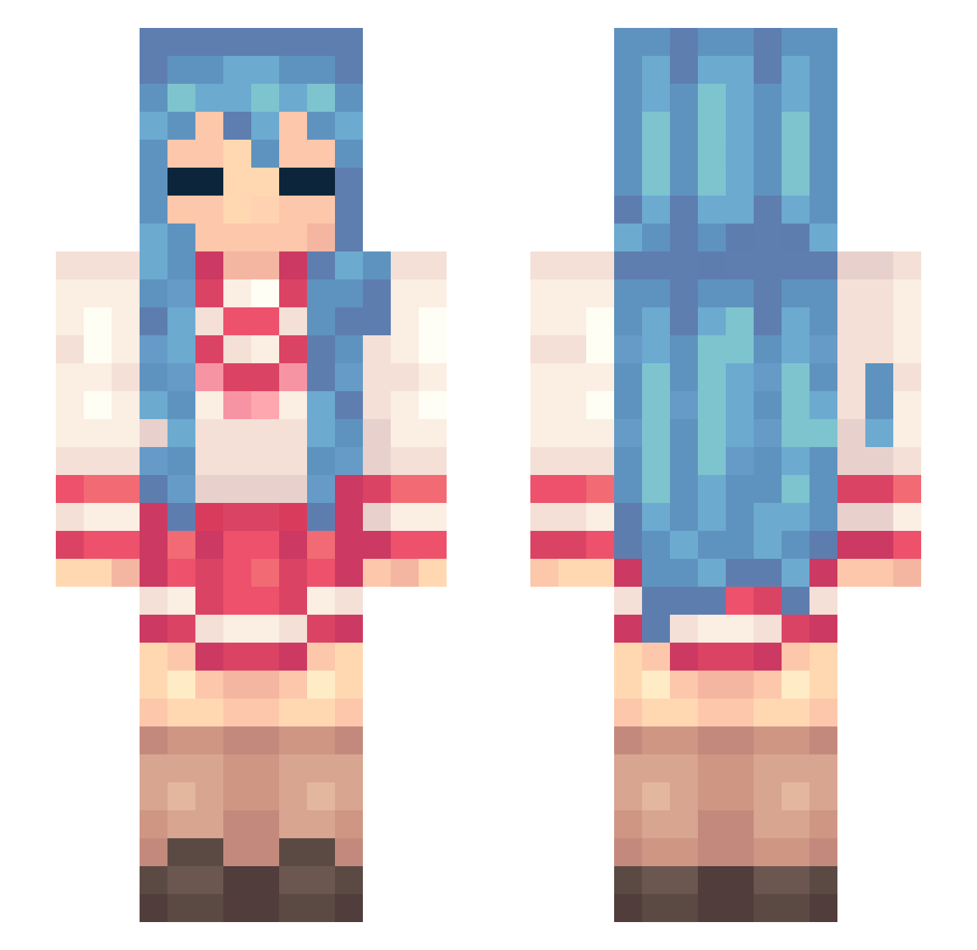 Spagoot_ Minecraft skin, front and back view