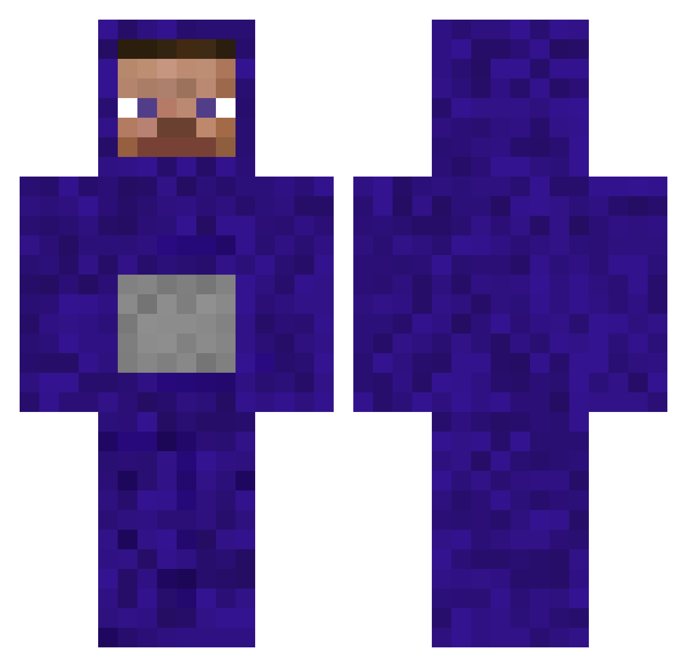 NoW__ Minecraft skin, front and back view