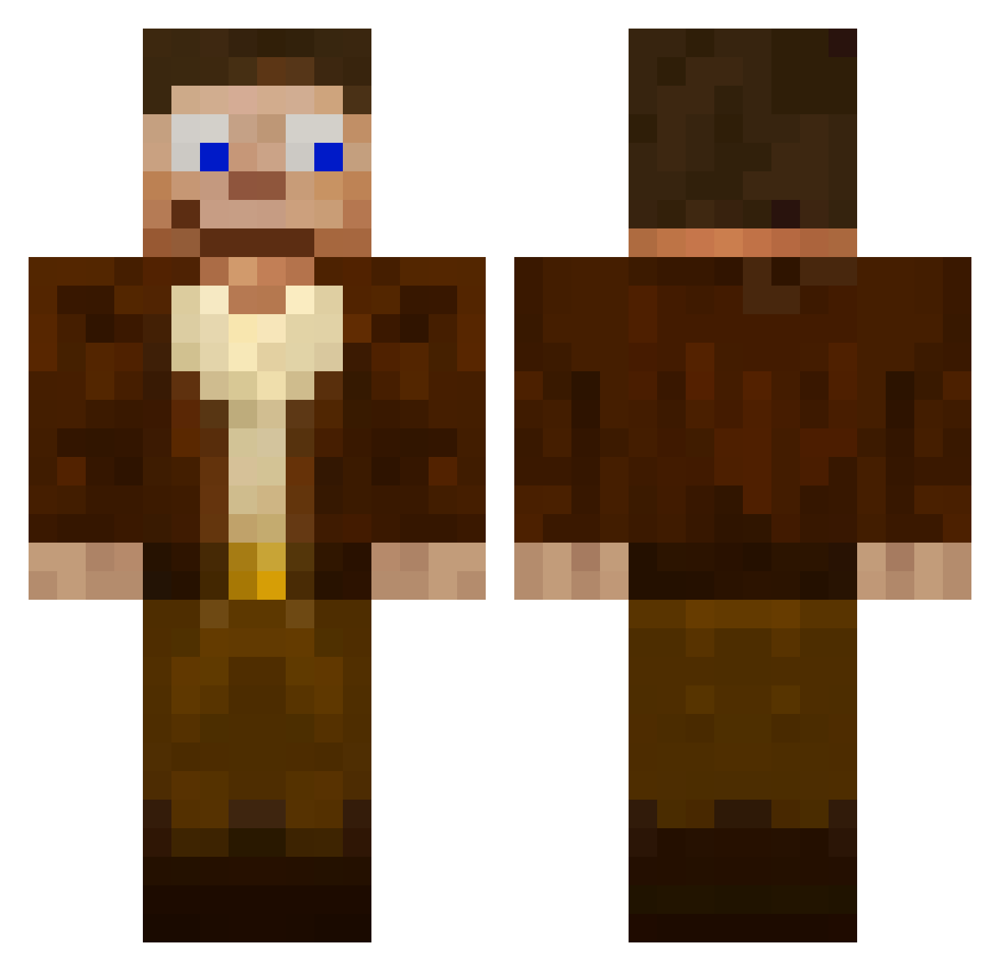 Harry_194 Minecraft skin, front and back view