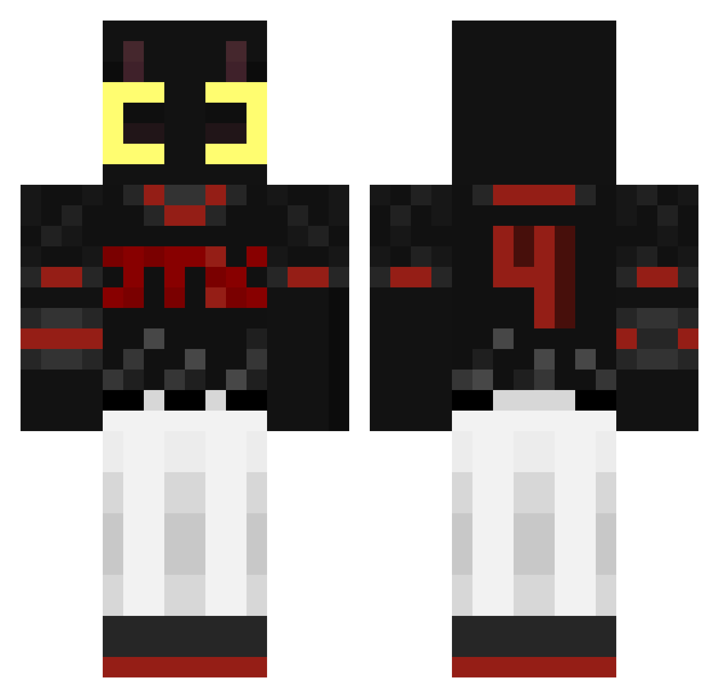 JINMonster1111 Minecraft skin, front and back view