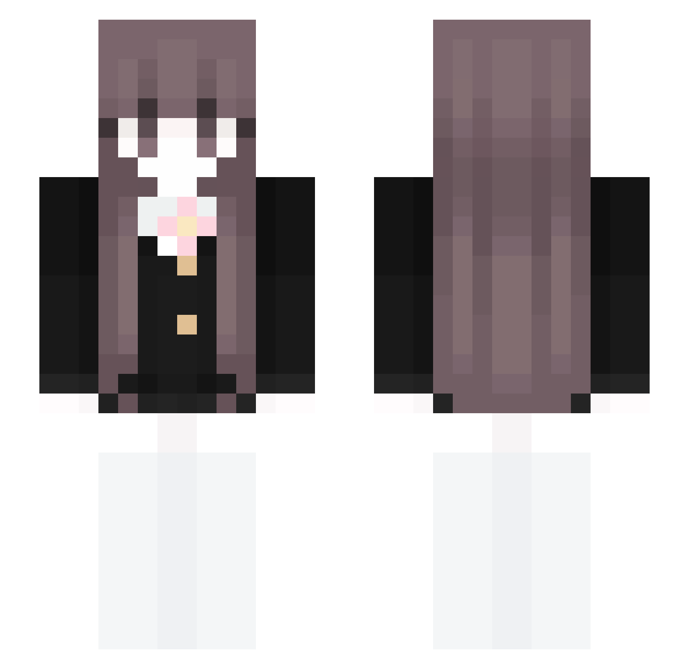 mrrq Minecraft skin, front and back view
