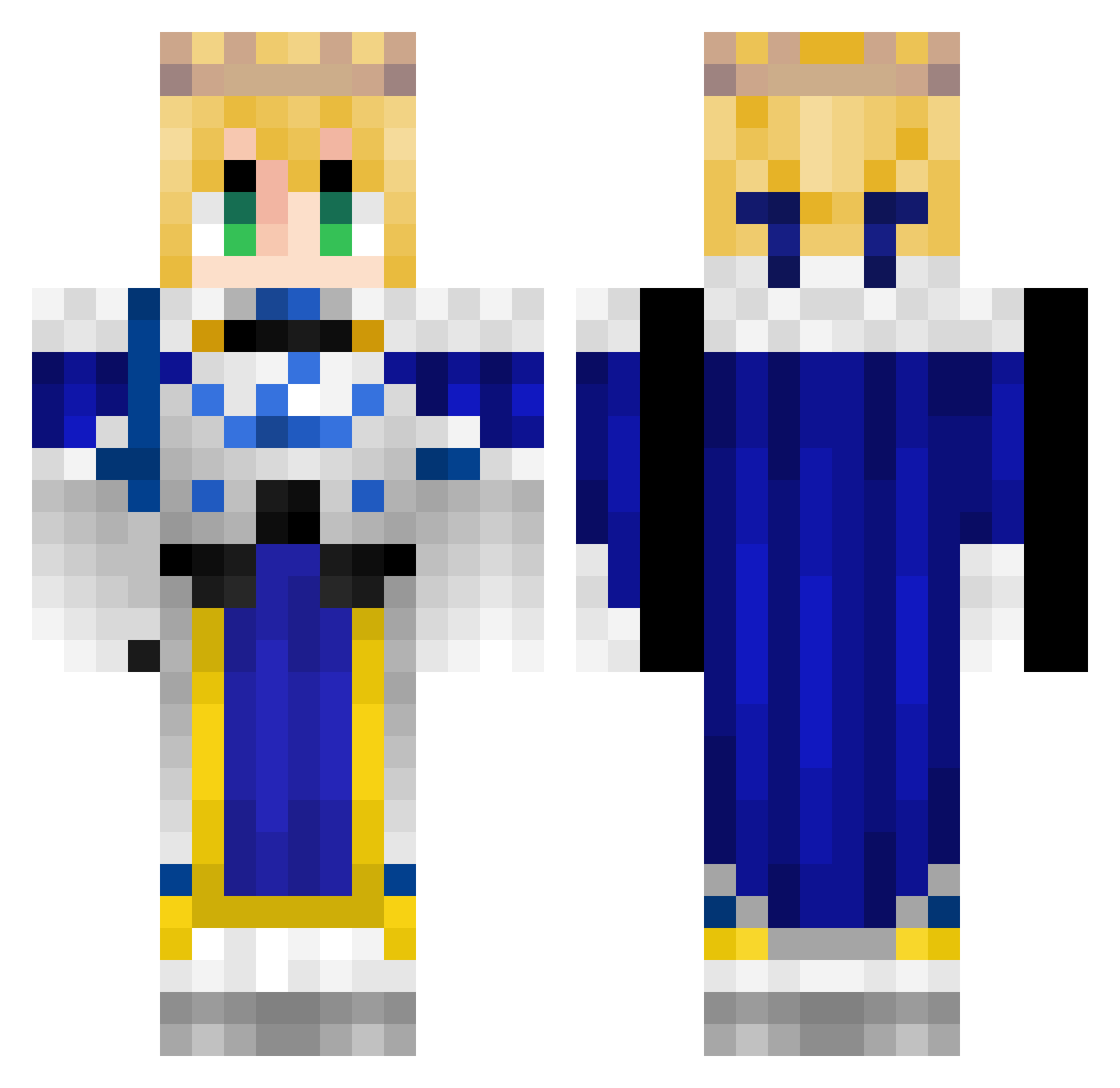 SgtGnomercy Minecraft skin, front and back view