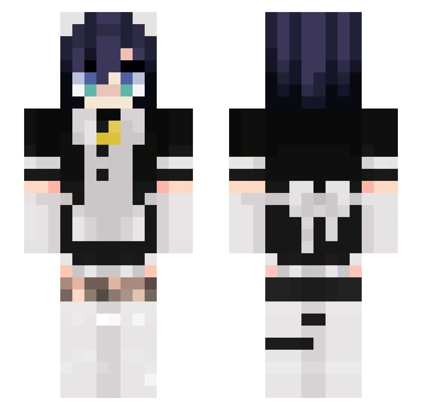 prychkosybirach Minecraft skin, front and back view