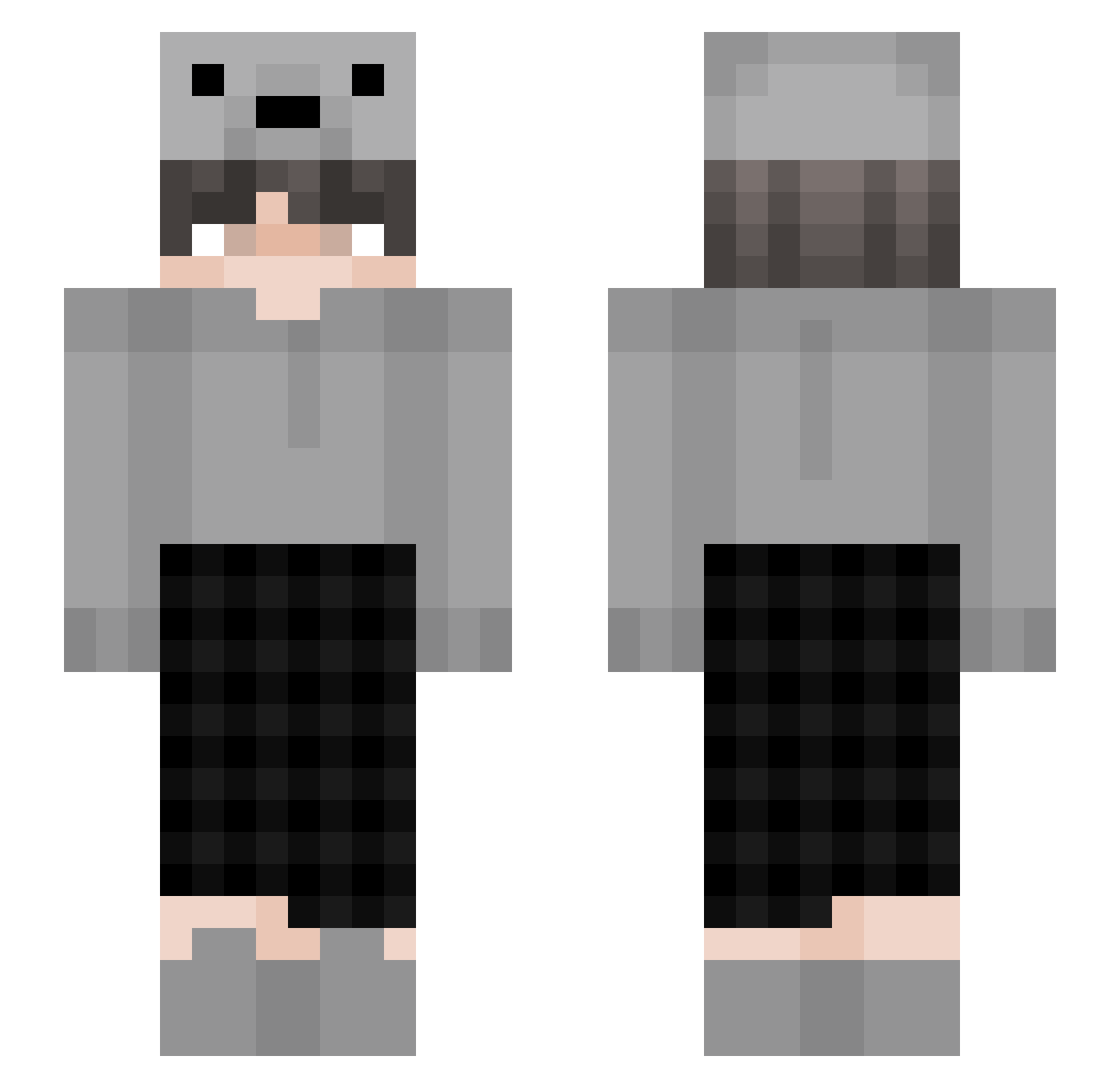 TaTranka00sk Minecraft skin, front and back view