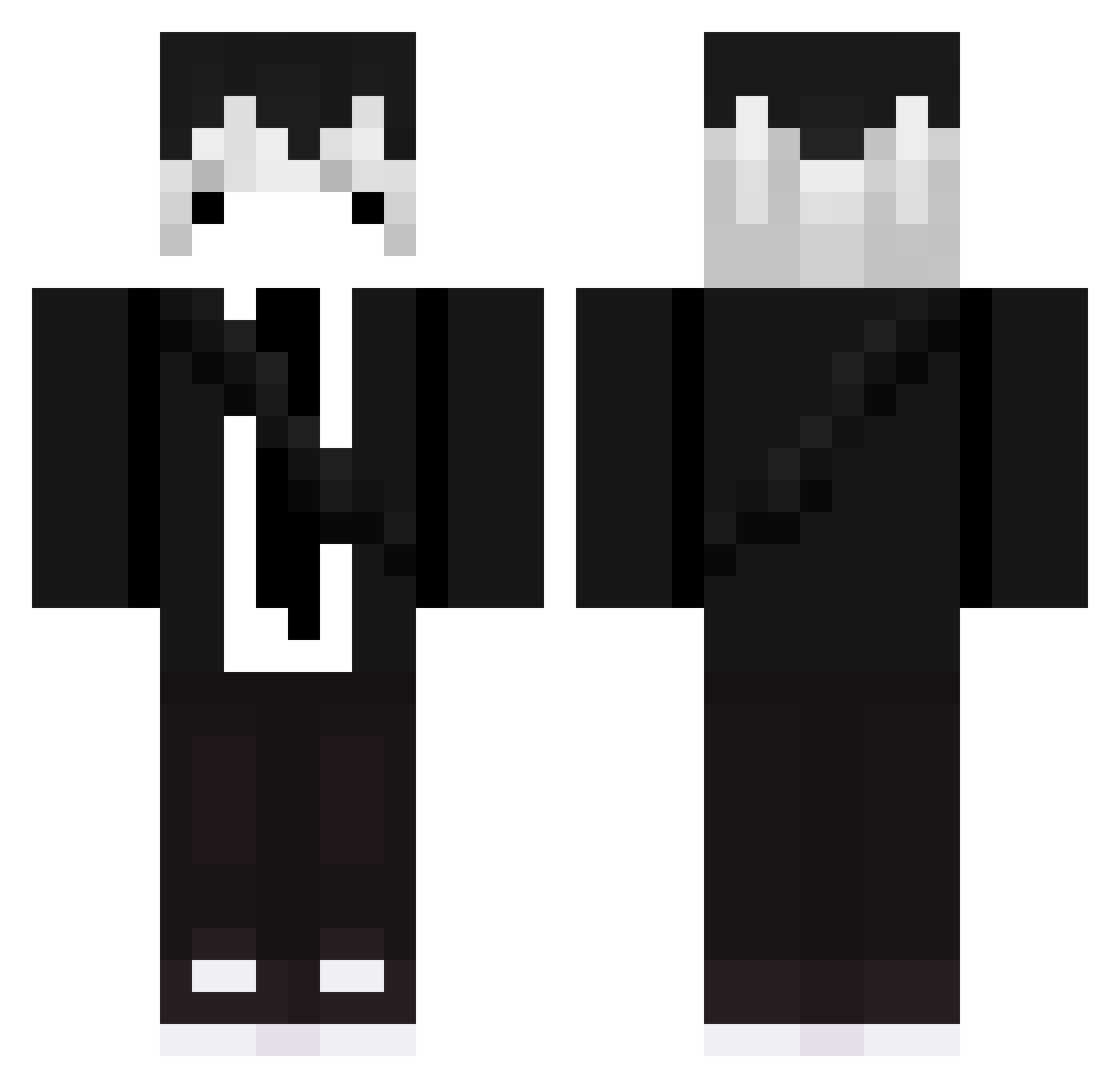 Nik_79 Minecraft skin, front and back view