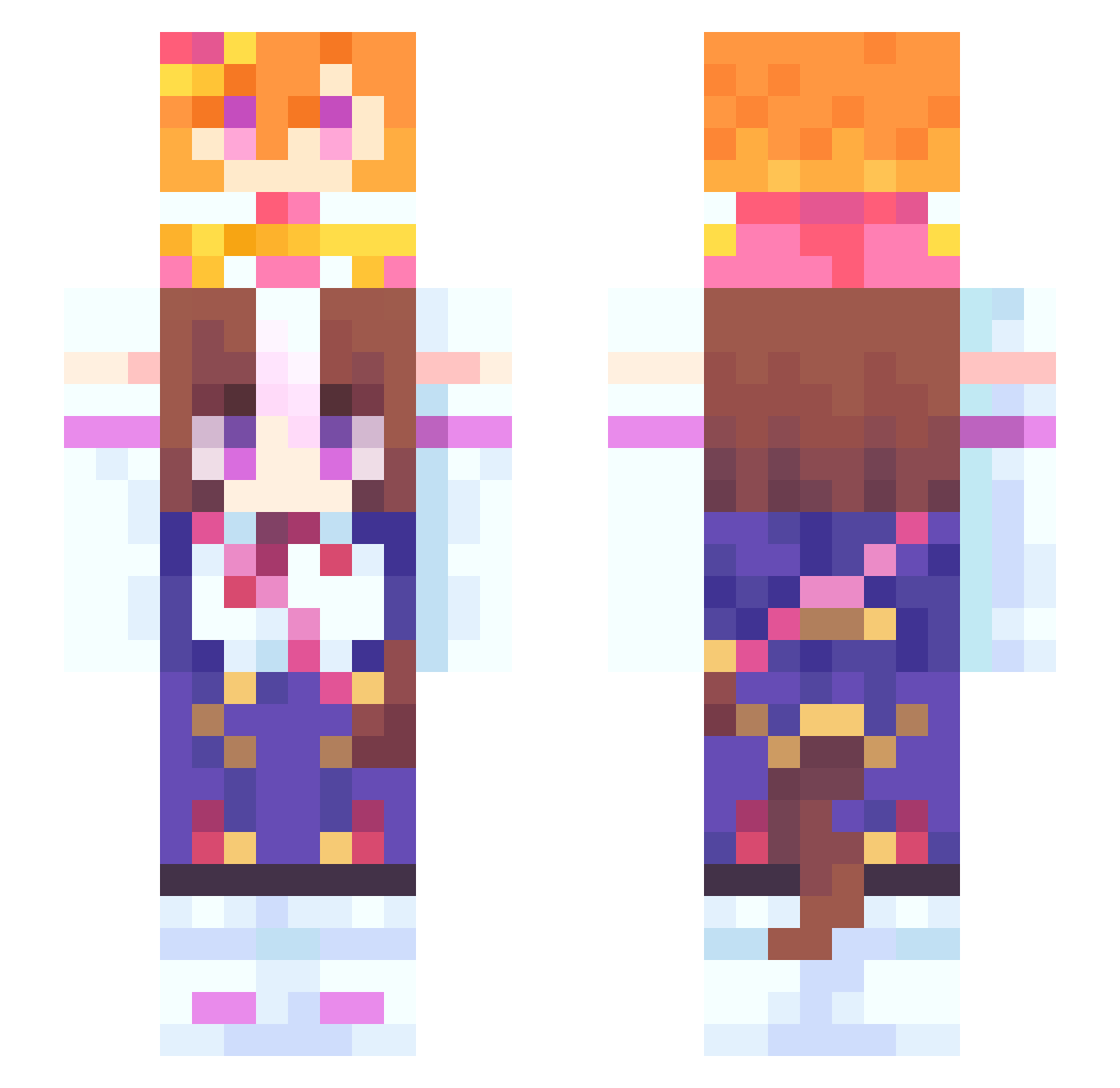 Nate_Higger09 Minecraft skin, front and back view