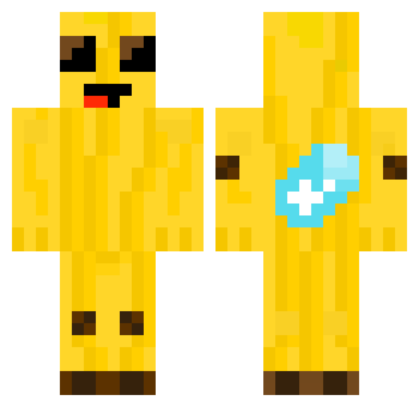 LeliProGamer2013 Minecraft skin, front and back view
