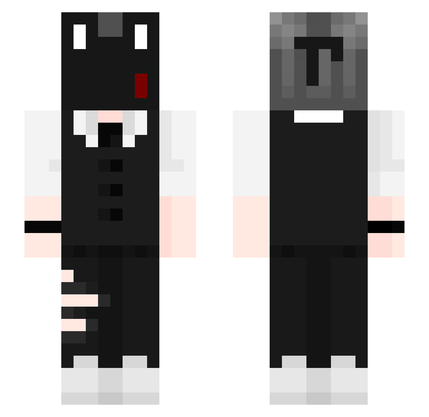 StefanXIV Minecraft skin, front and back view