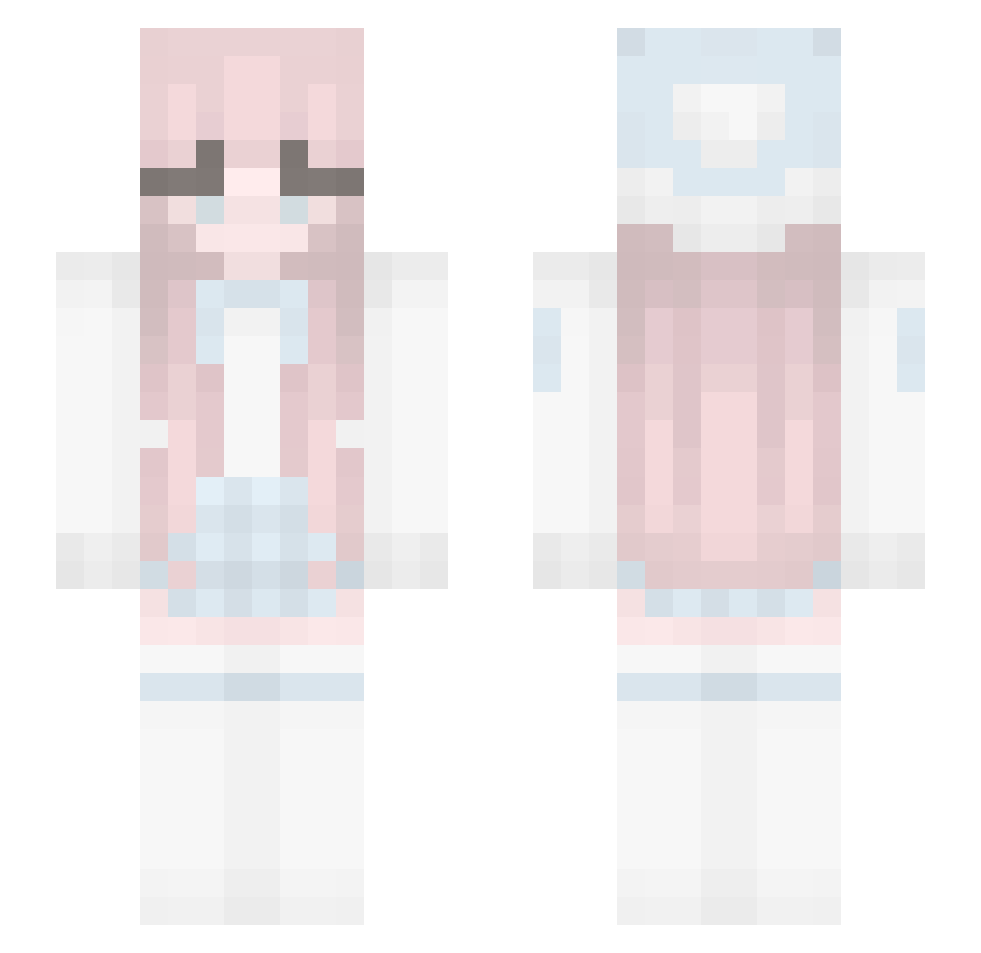 CallMeAnikilol Minecraft skin, front and back view