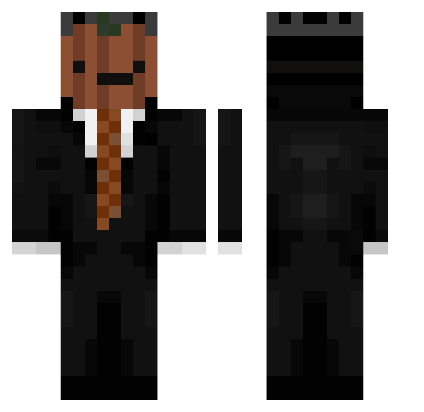 9081 Minecraft skin, front and back view