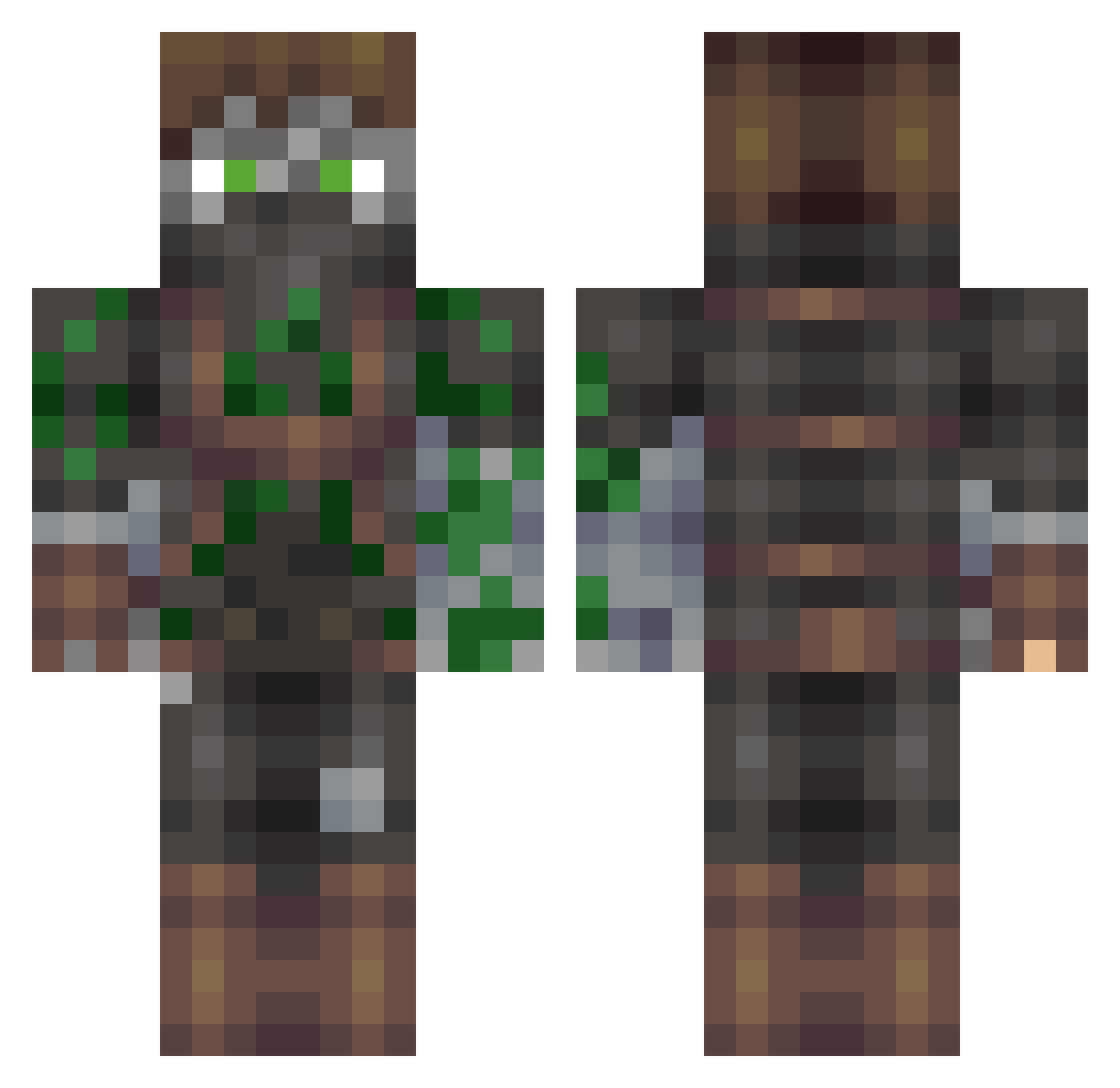 Matt_Zero22 Minecraft skin, front and back view