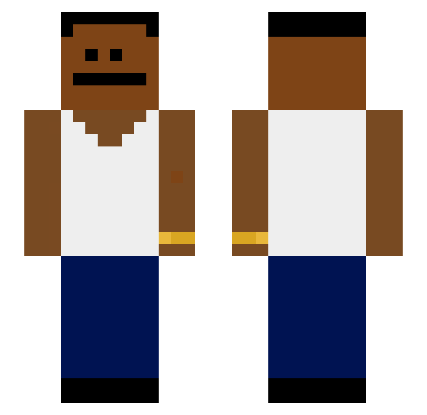 _FR0S7_ Minecraft skin, front and back view