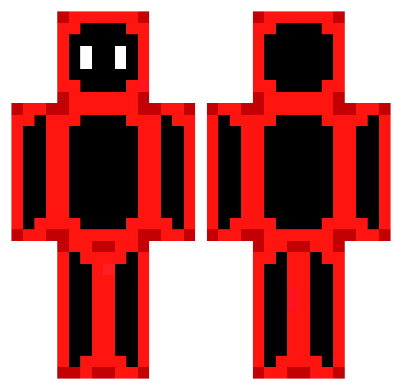 Kripking08 Minecraft skin, front and back view