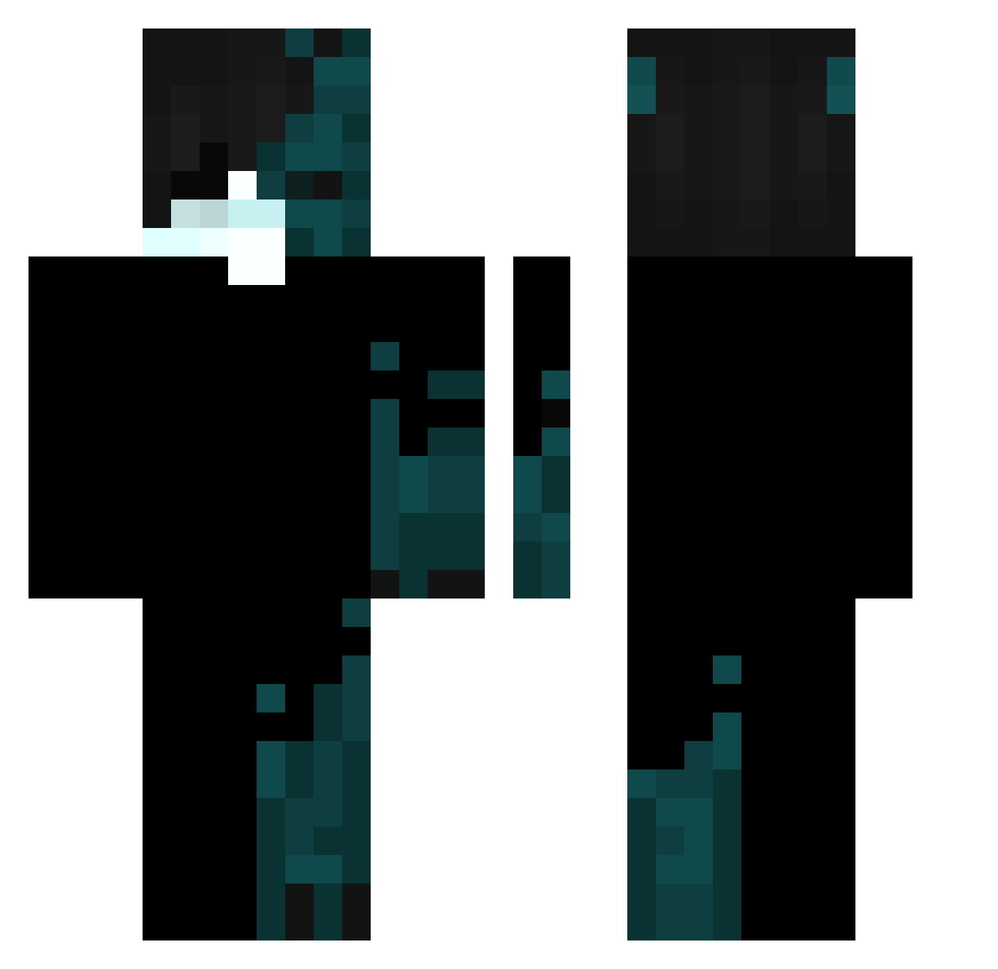ImTem Minecraft skin, front and back view
