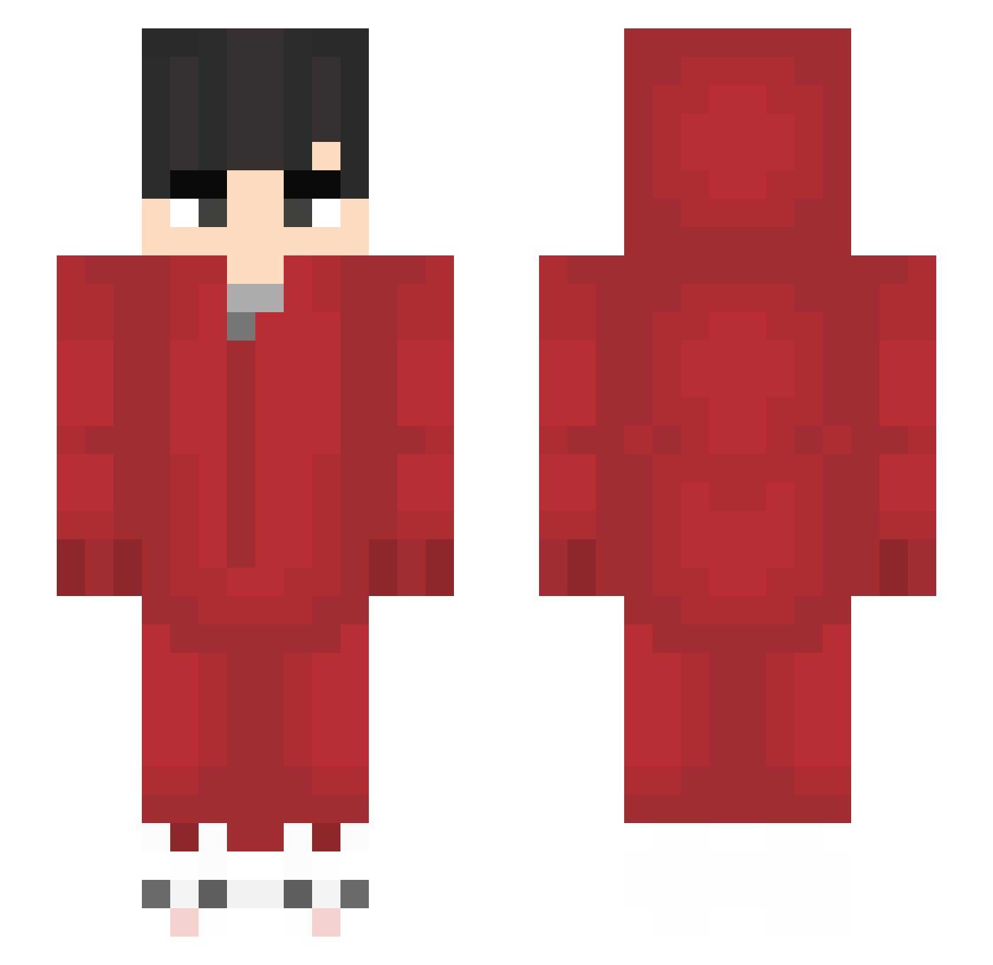 Jonmarsie Minecraft skin, front and back view