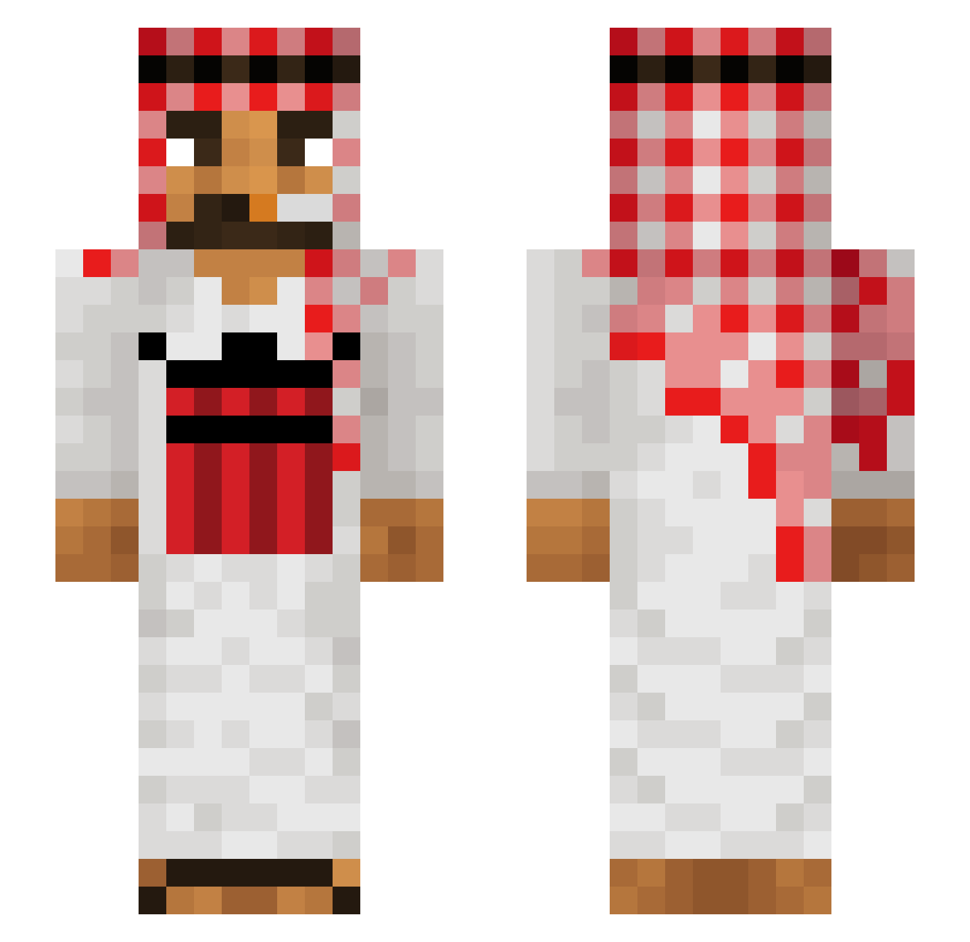 kyan2012 Minecraft skin, front and back view
