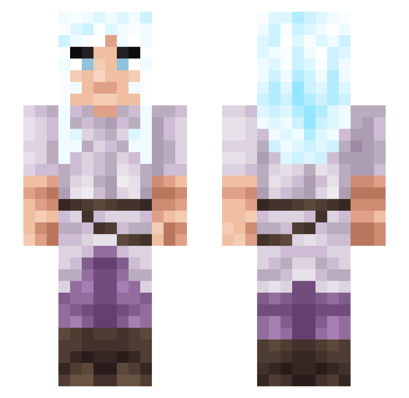 tronyyyyyyyyyyyy Minecraft skin, front and back view