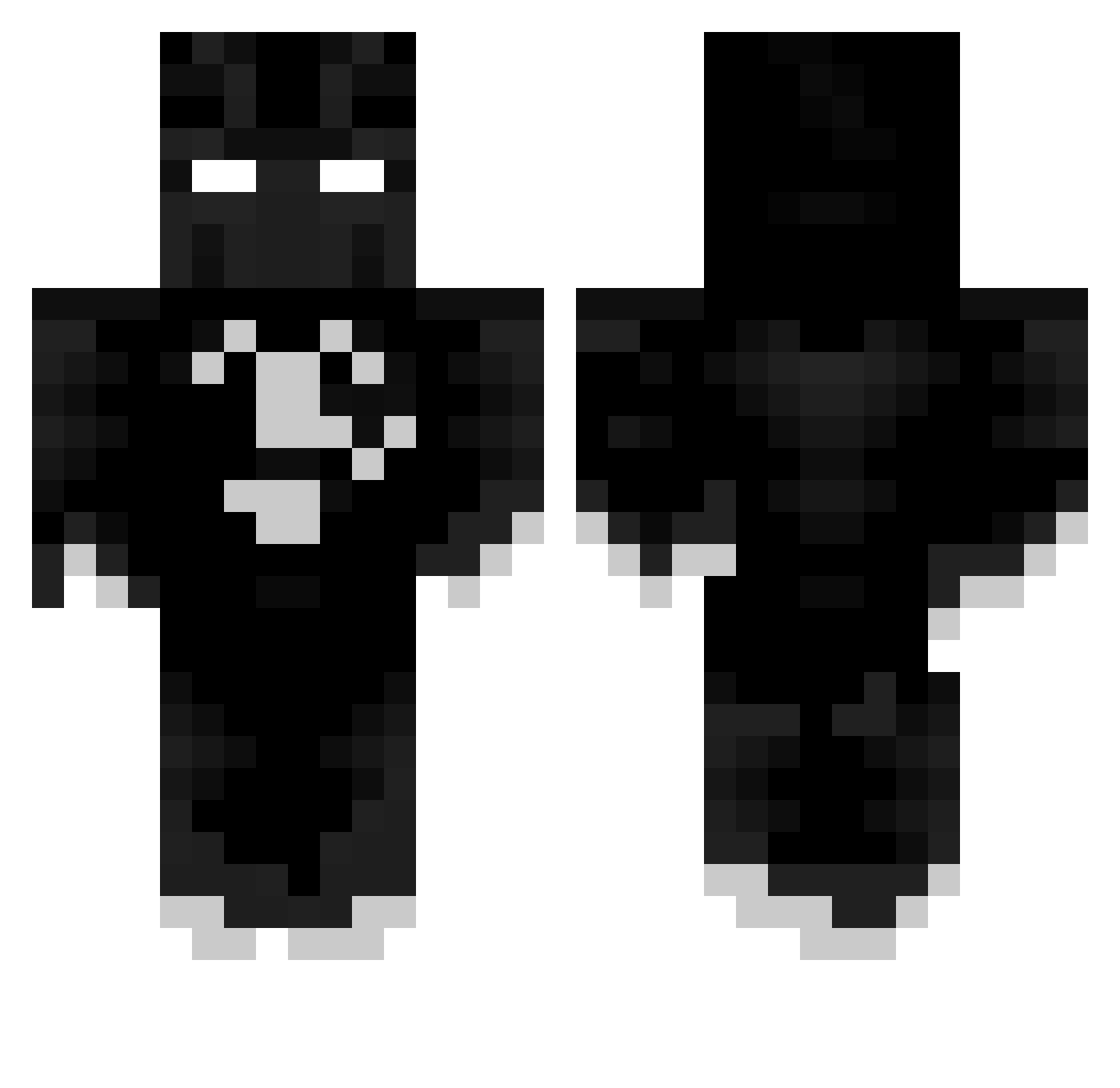 Quirl_ Minecraft skin, front and back view