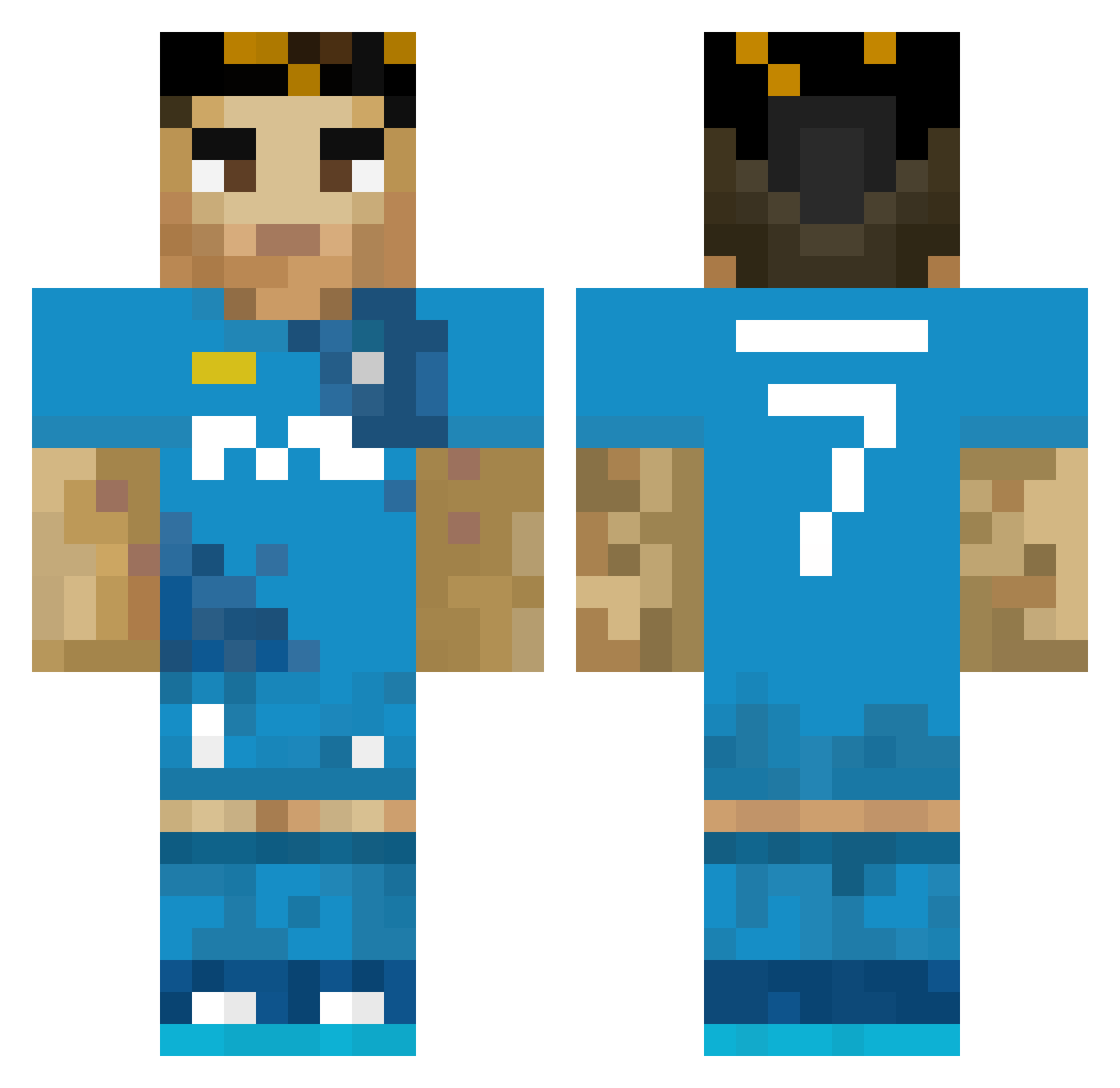 bog123omg Minecraft skin, front and back view