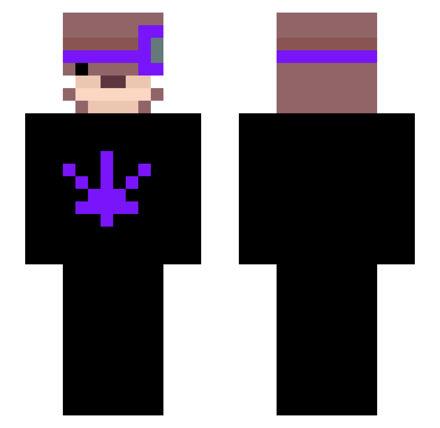 AngeloKiller Minecraft skin, front and back view