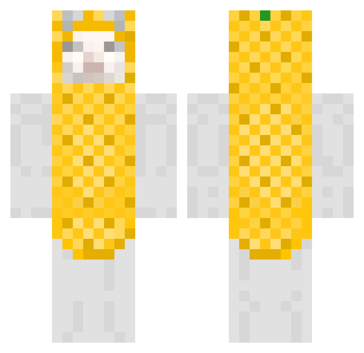 A1mee20 Minecraft skin, front and back view