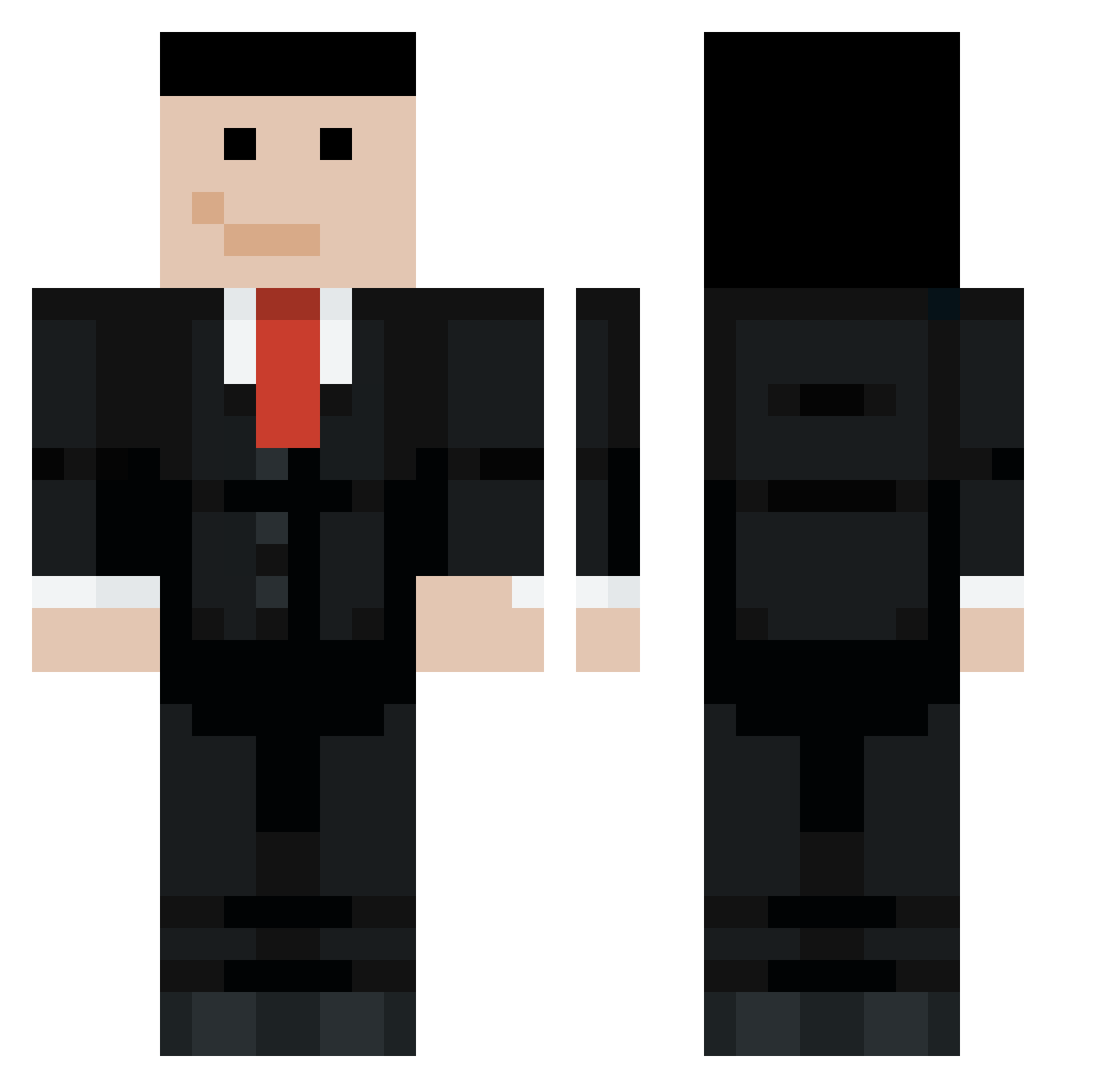 TunfischBarde92 Minecraft skin, front and back view