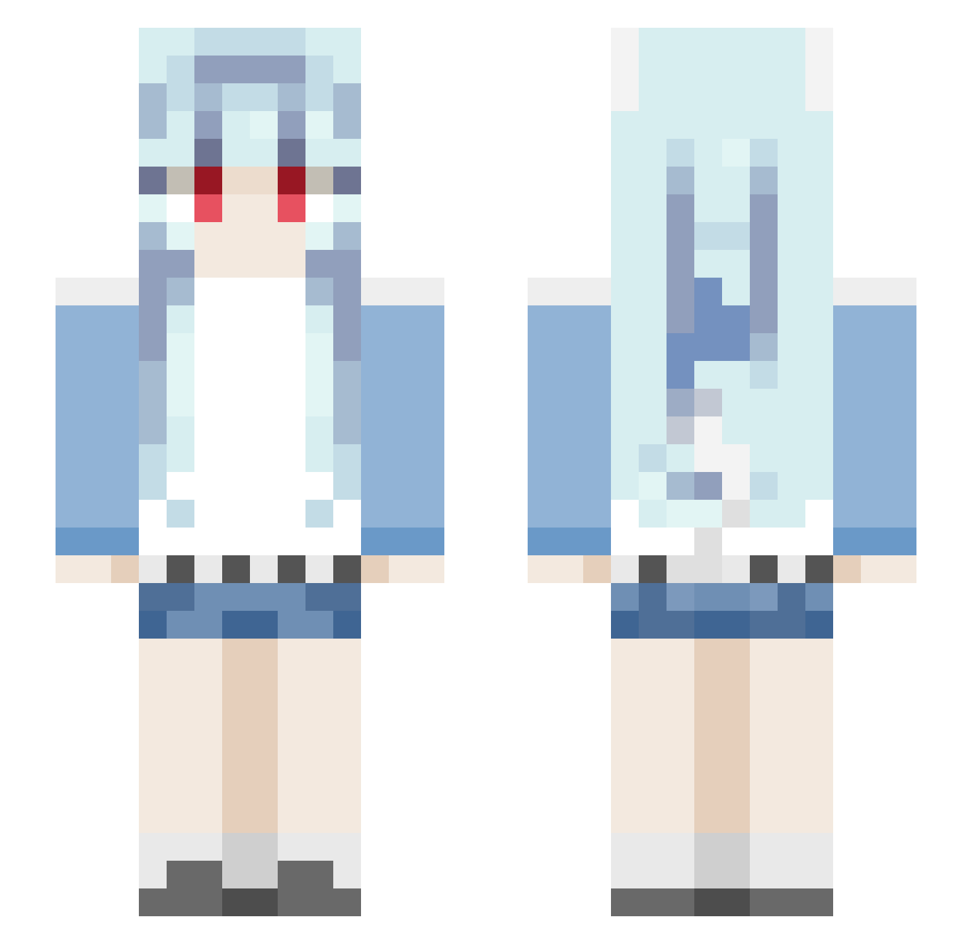 kutko_ Minecraft skin, front and back view
