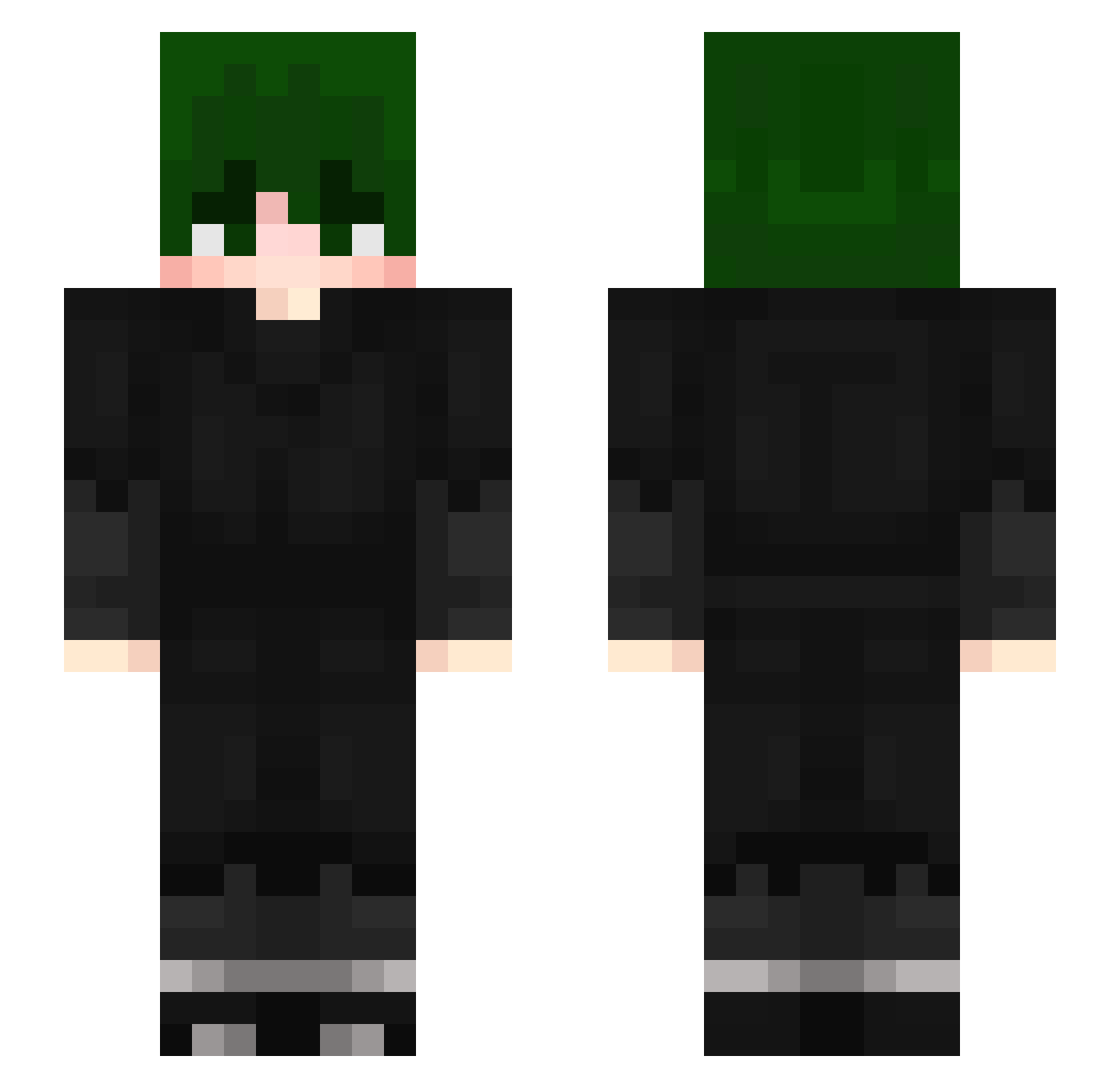 q4HS Minecraft skin, front and back view