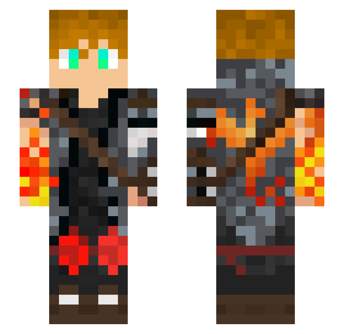 Finnly_26 Minecraft skin, front and back view
