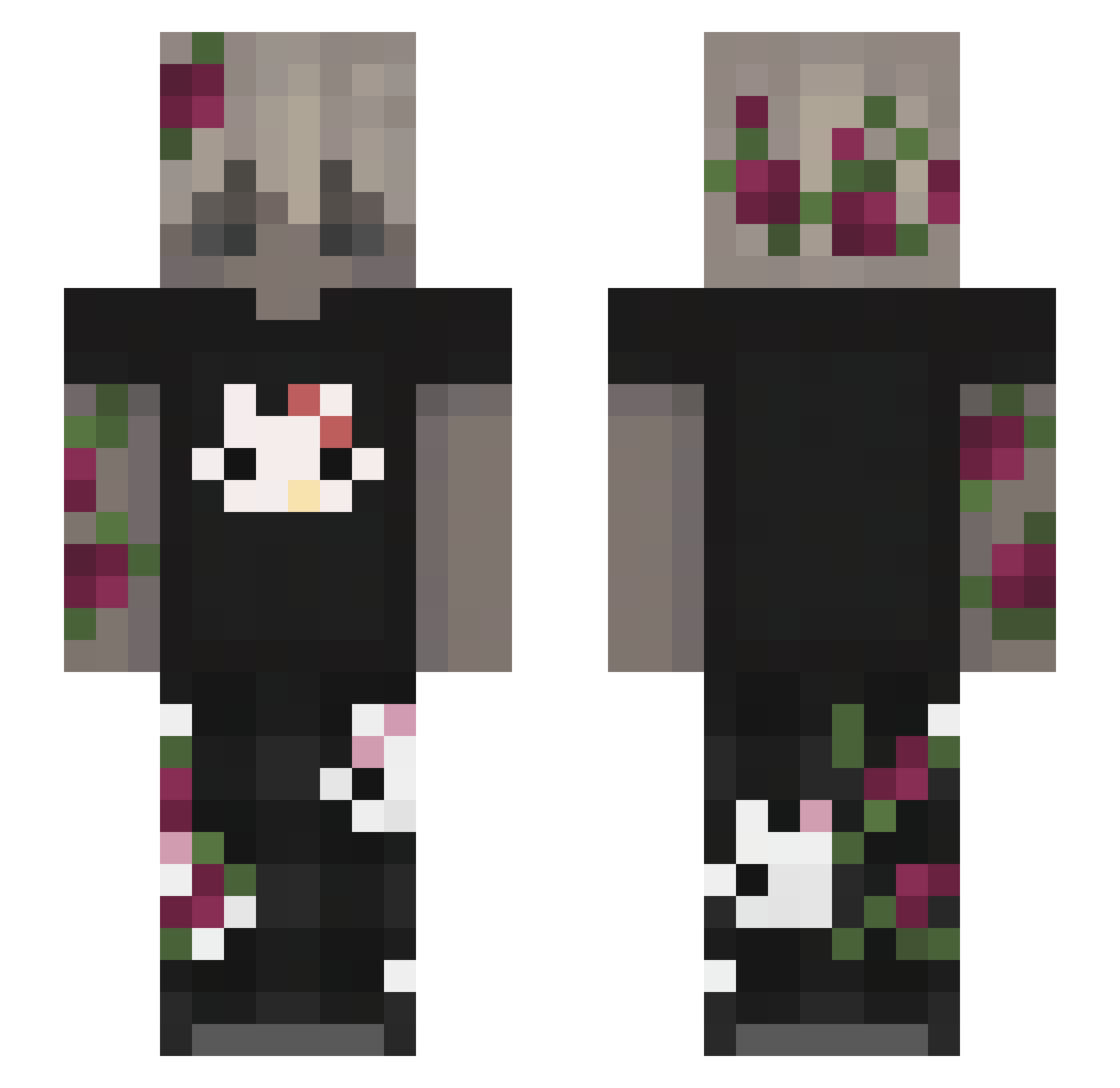 D4nY0_ Minecraft skin, front and back view