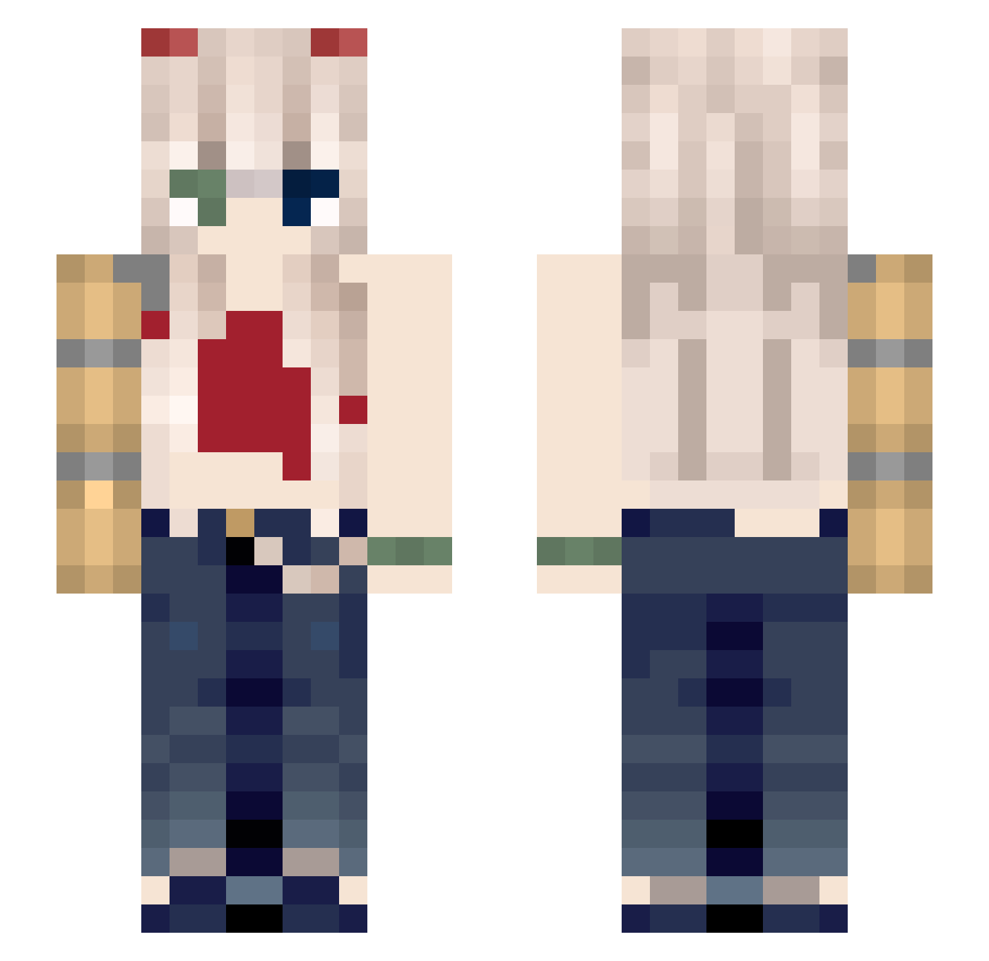 _Orakuru_ Minecraft skin, front and back view