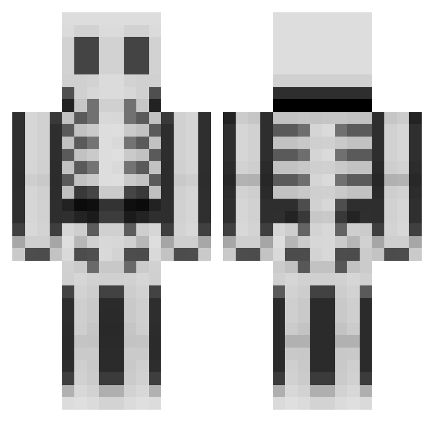 FatCatBurglar Minecraft skin, front and back view