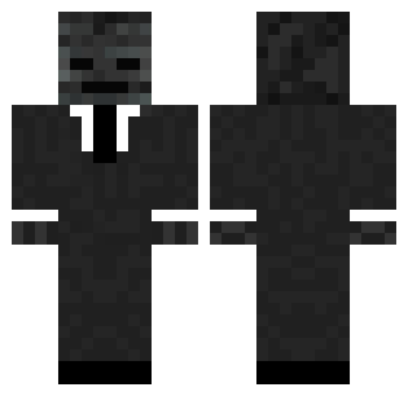 BarryCalos Minecraft skin, front and back view