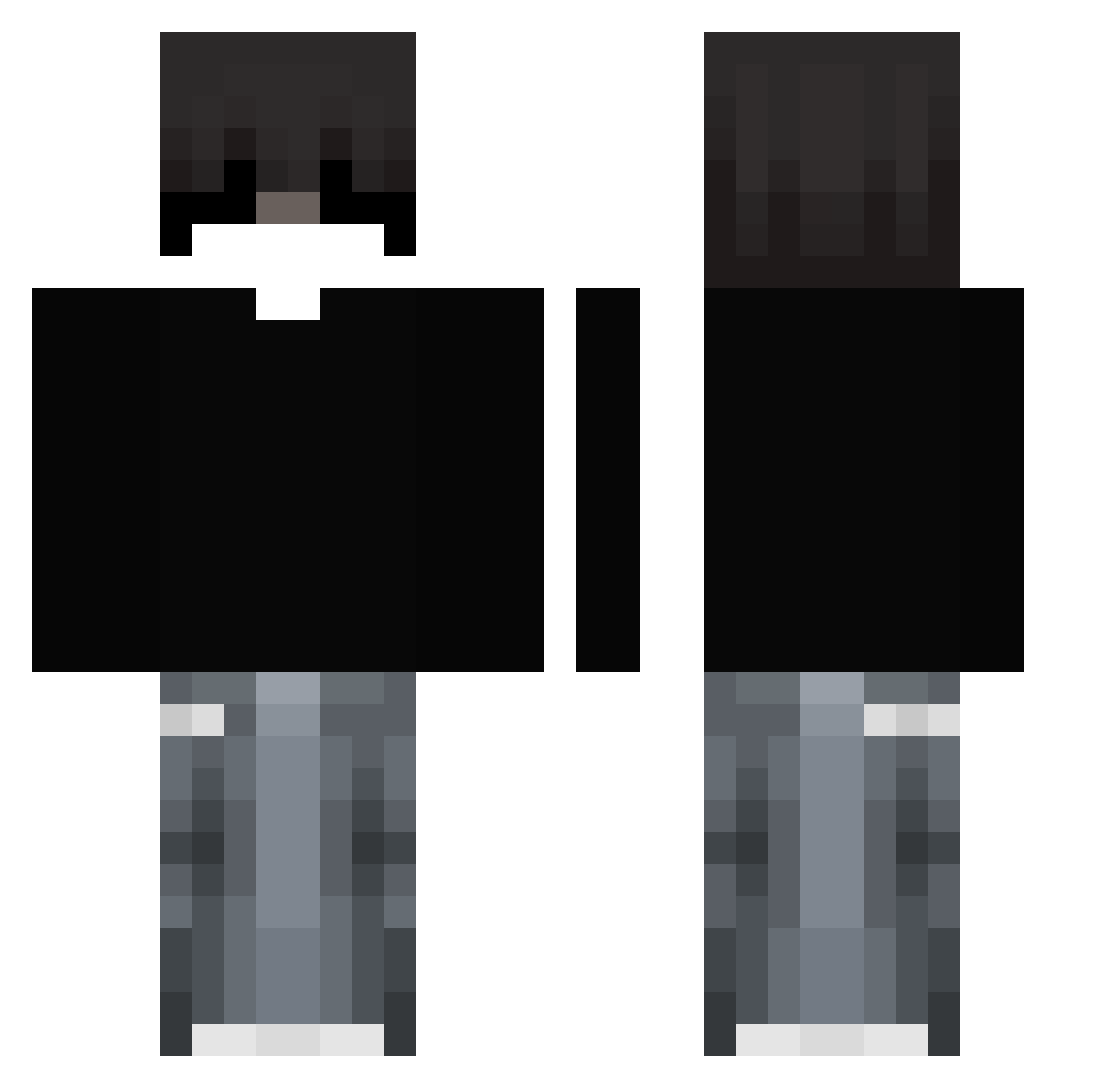 Ulrica Minecraft skin, front and back view