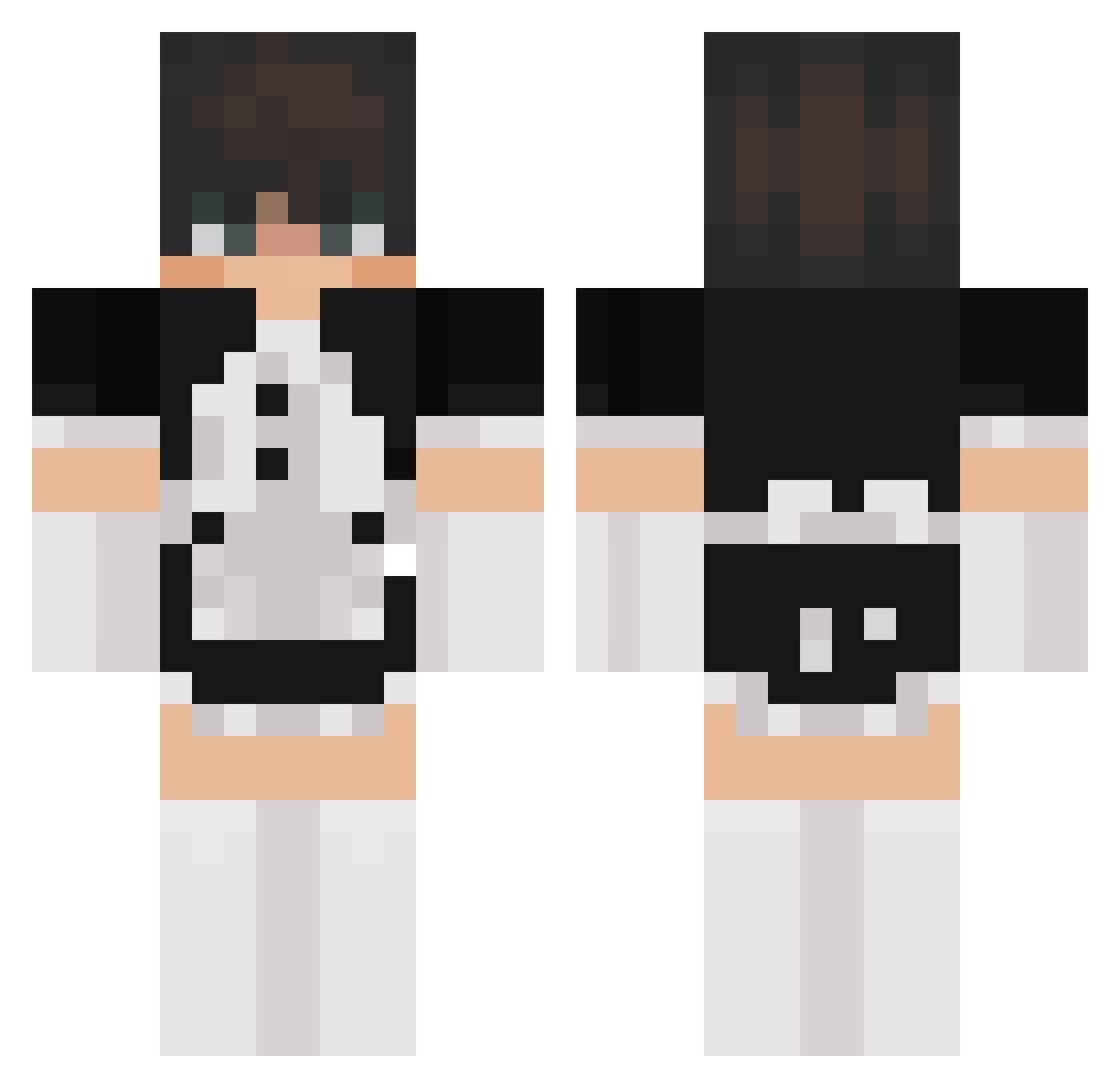 marcosZGA Minecraft skin, front and back view