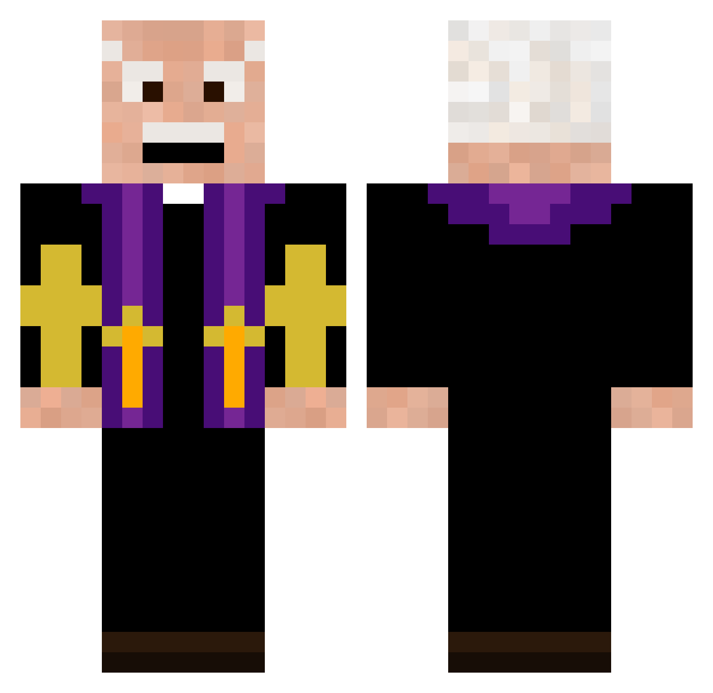 xEILEITHYIAx Minecraft skin, front and back view