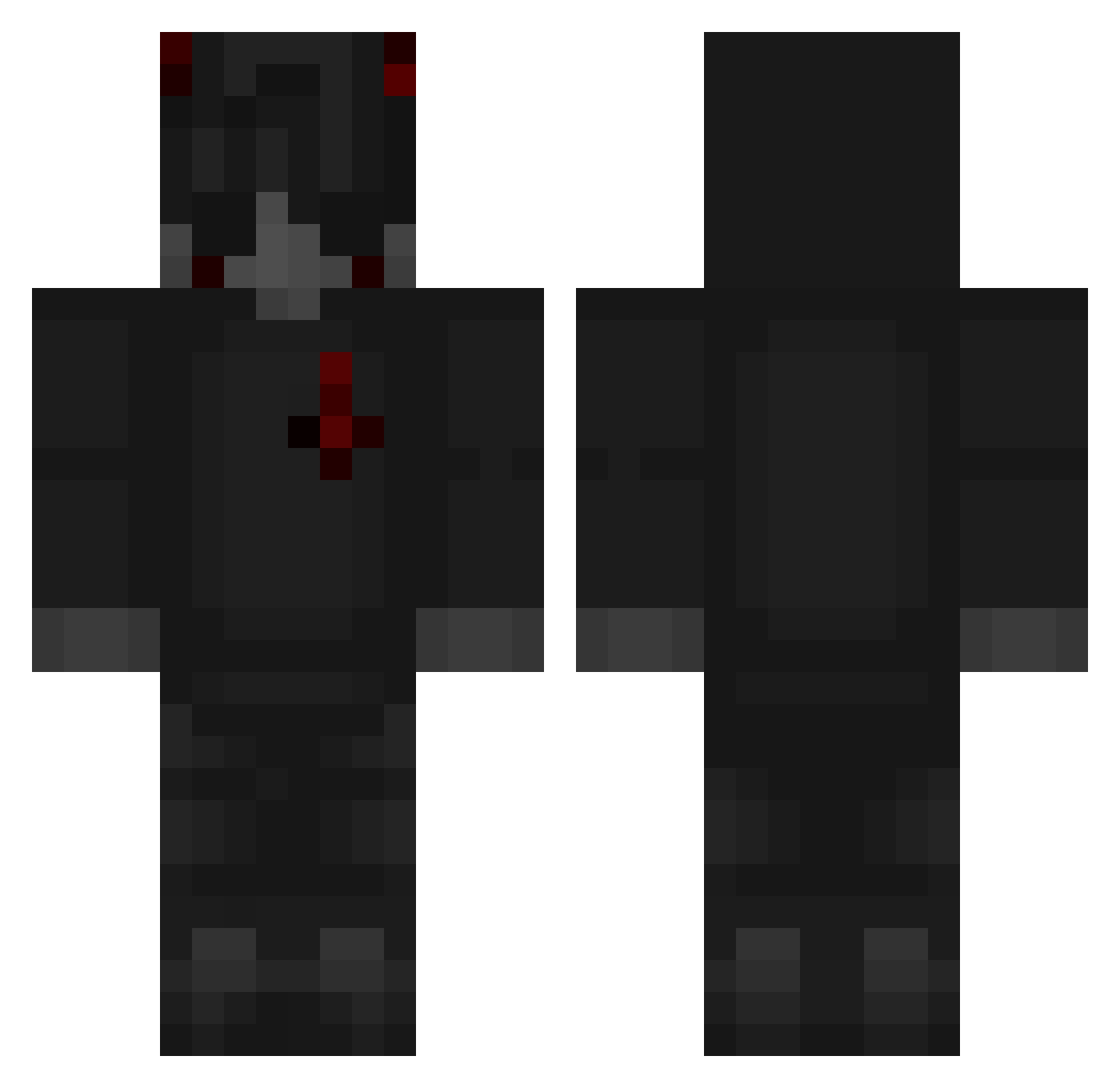 vanthrillaquist Minecraft skin, front and back view