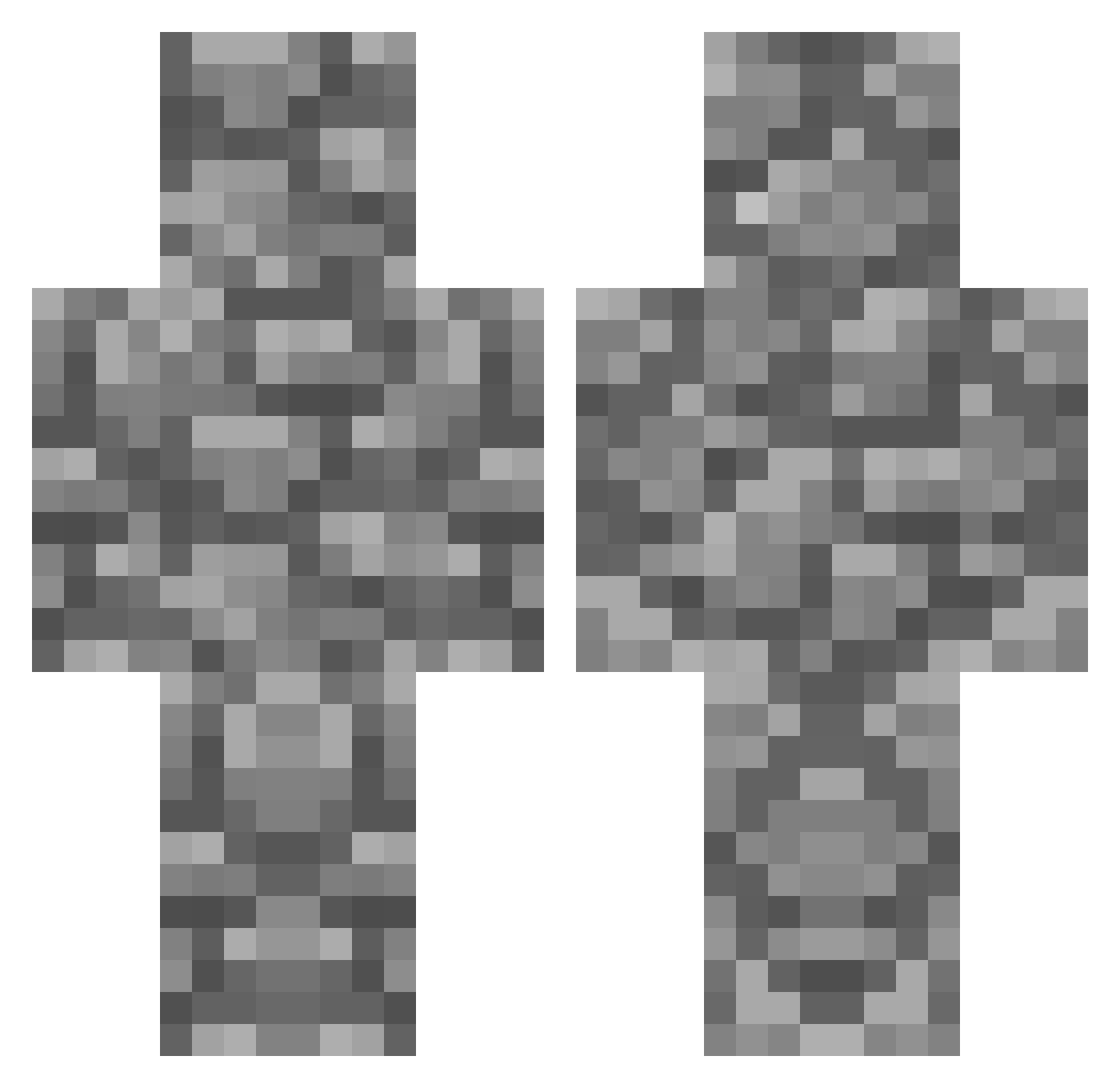ScopeRed Minecraft skin, front and back view