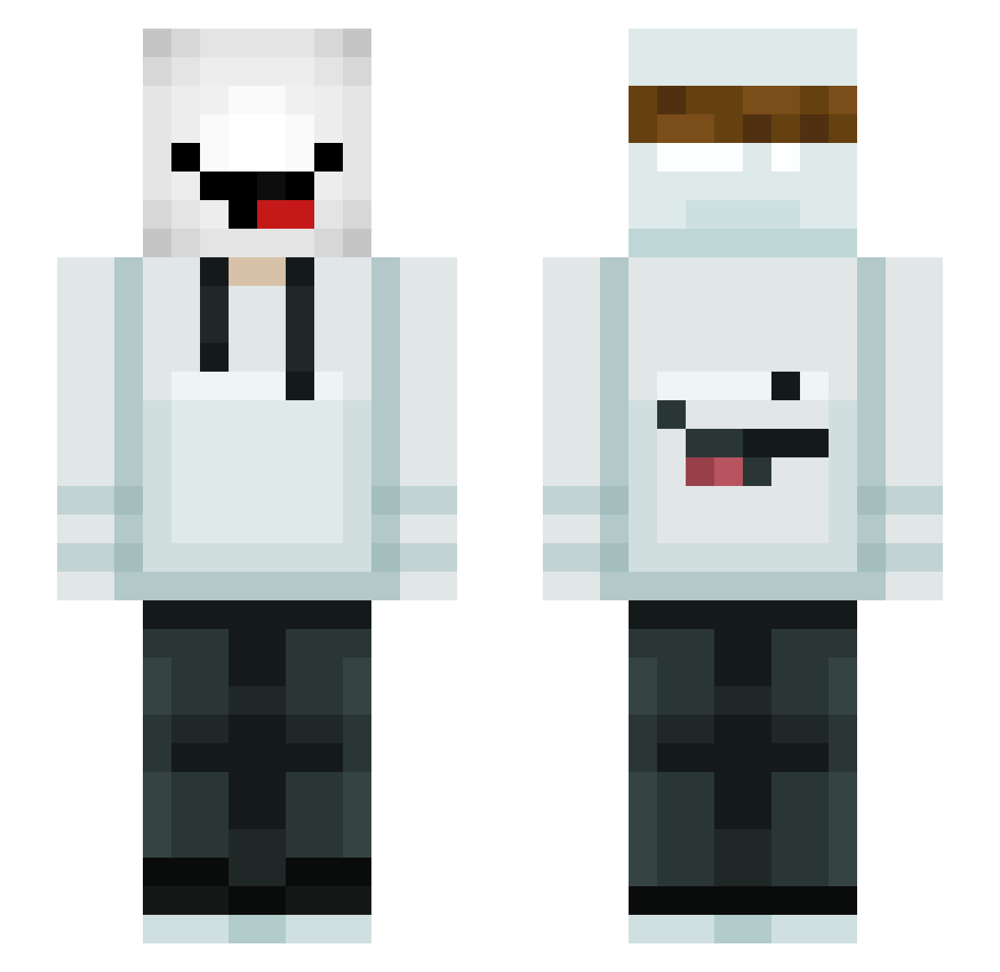 ponchogirll Minecraft skin, front and back view